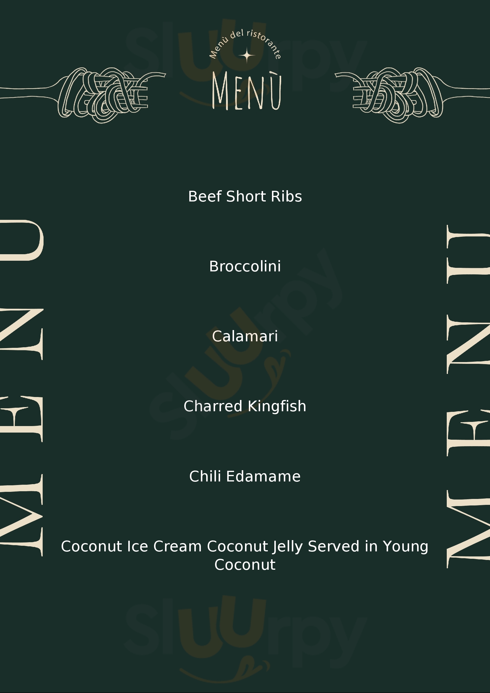 Yan Wolli Creek Menu - 1