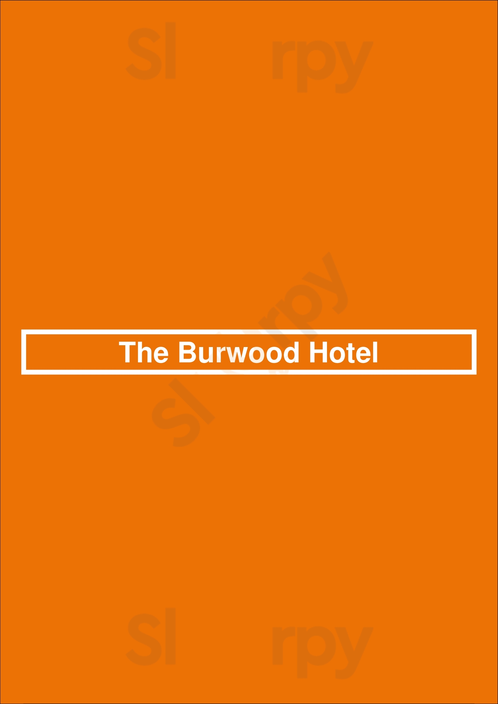 The Burwood Hotel Burwood Menu - 1