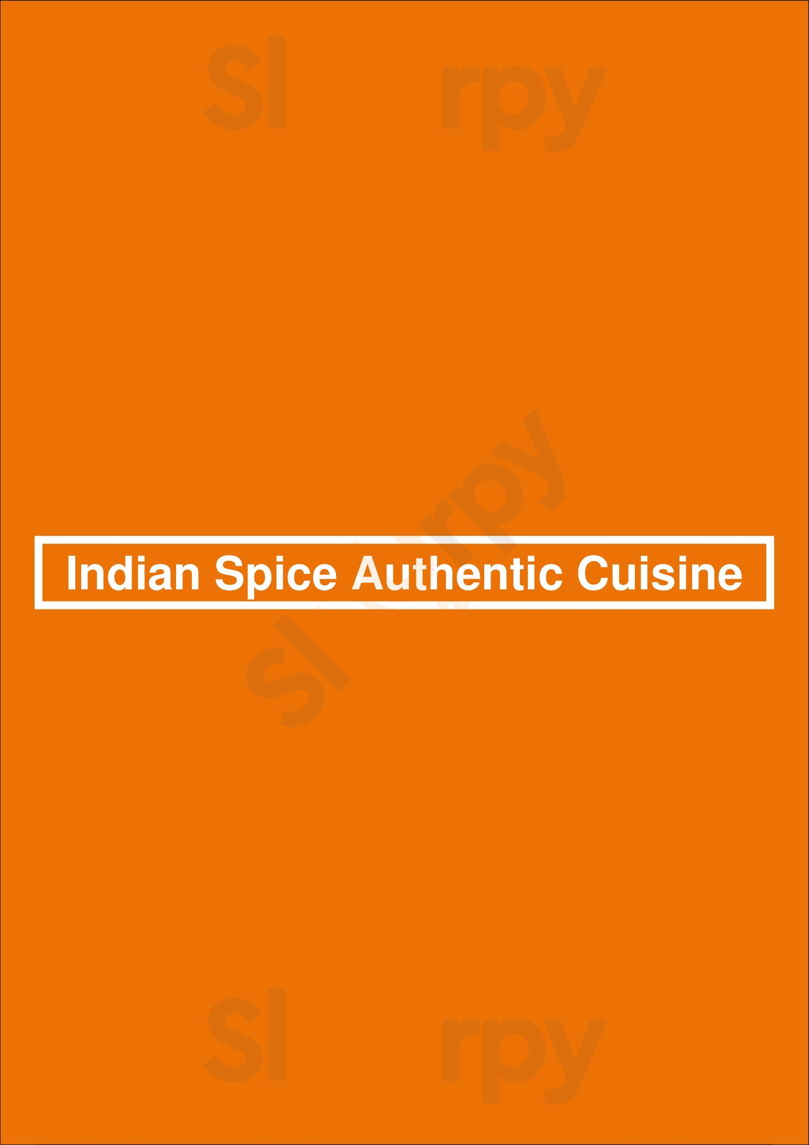Indian Spice Authentic Cuisine Glenelg Menu - 1