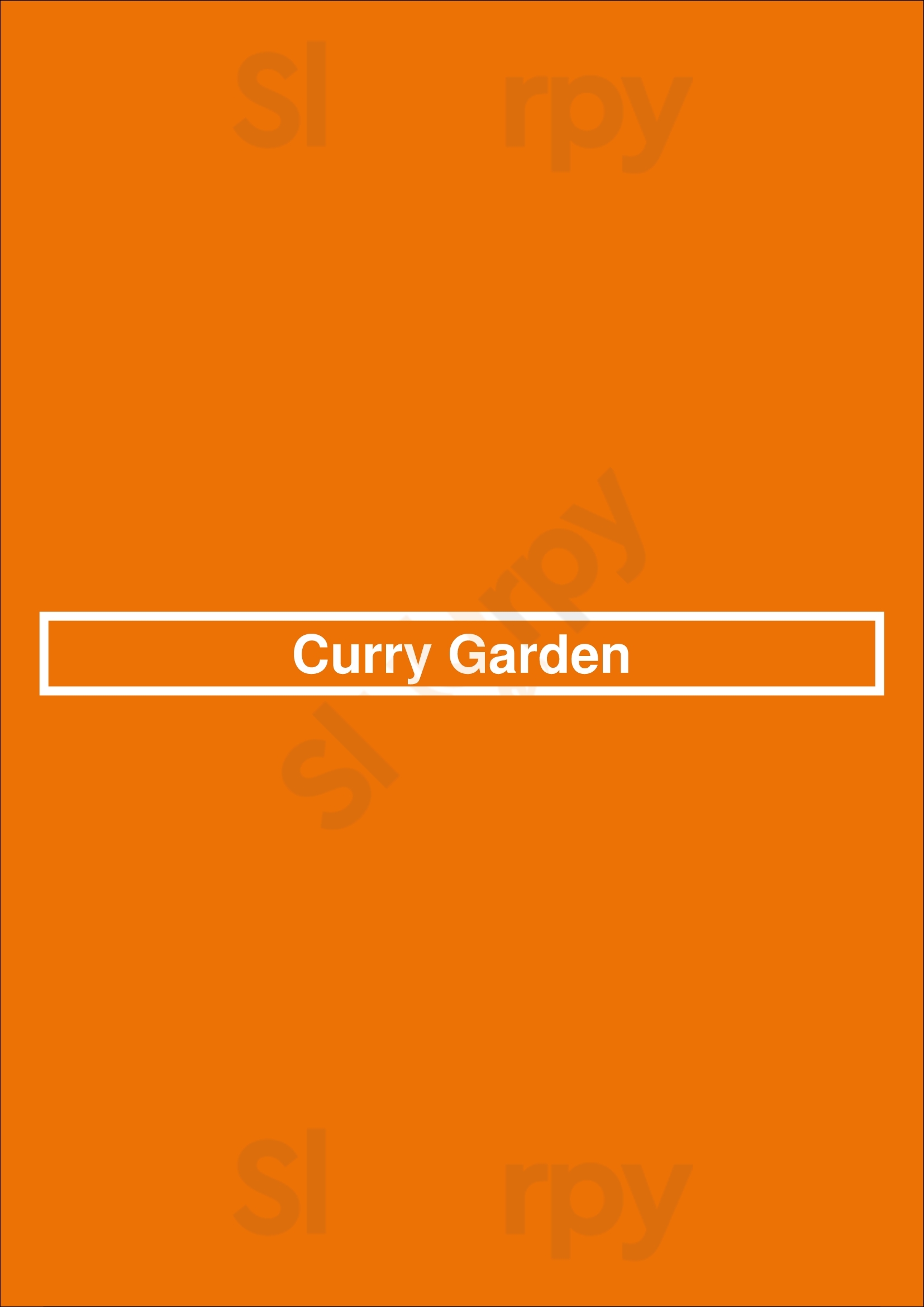 Curry Garden Bendigo Menu - 1