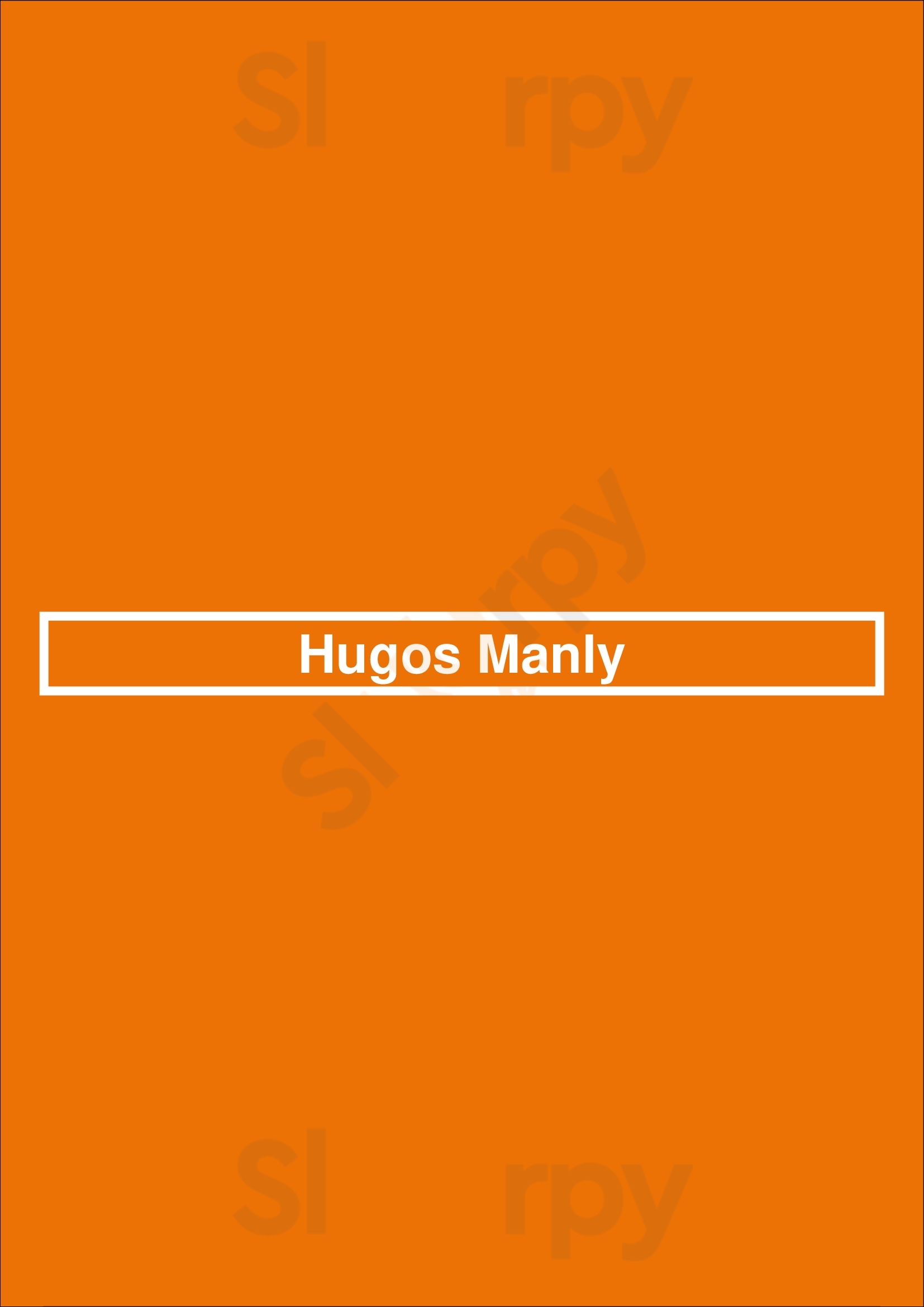 Hugos Manly Manly Menu - 1