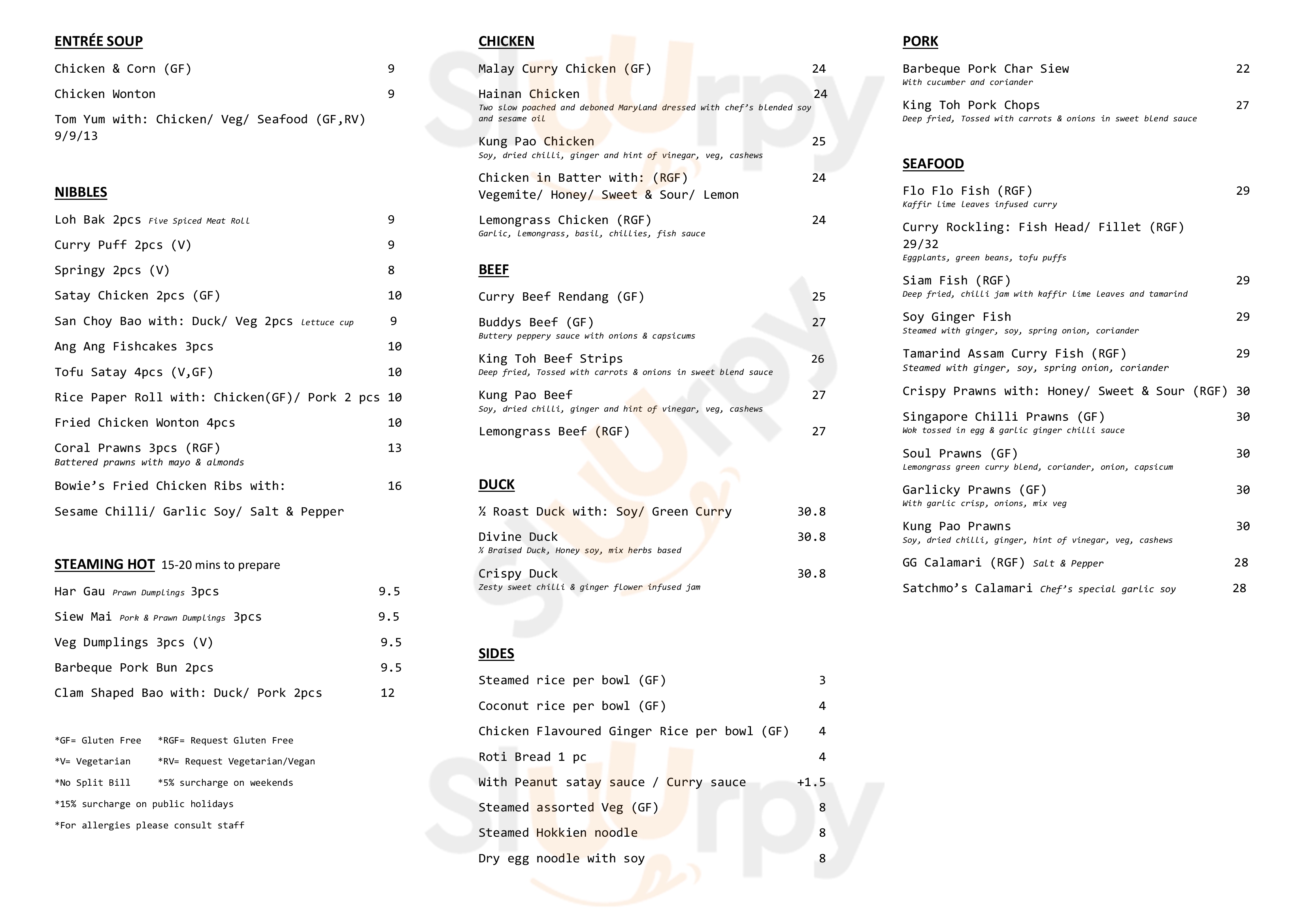 Ang Ang Ringwood Menu - 1