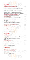 Coconut House menu