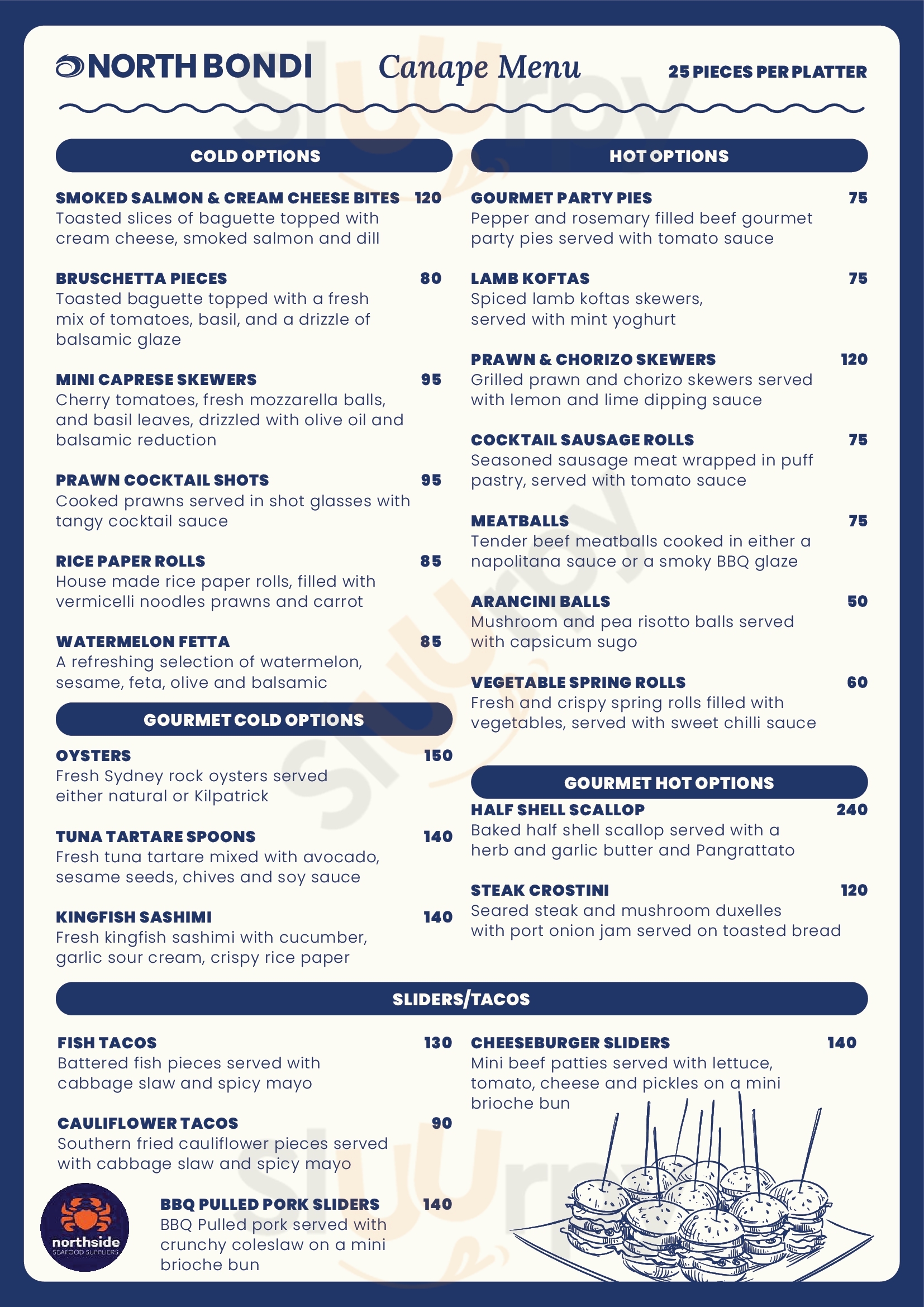 North Bondi Rsl Bondi Menu - 1