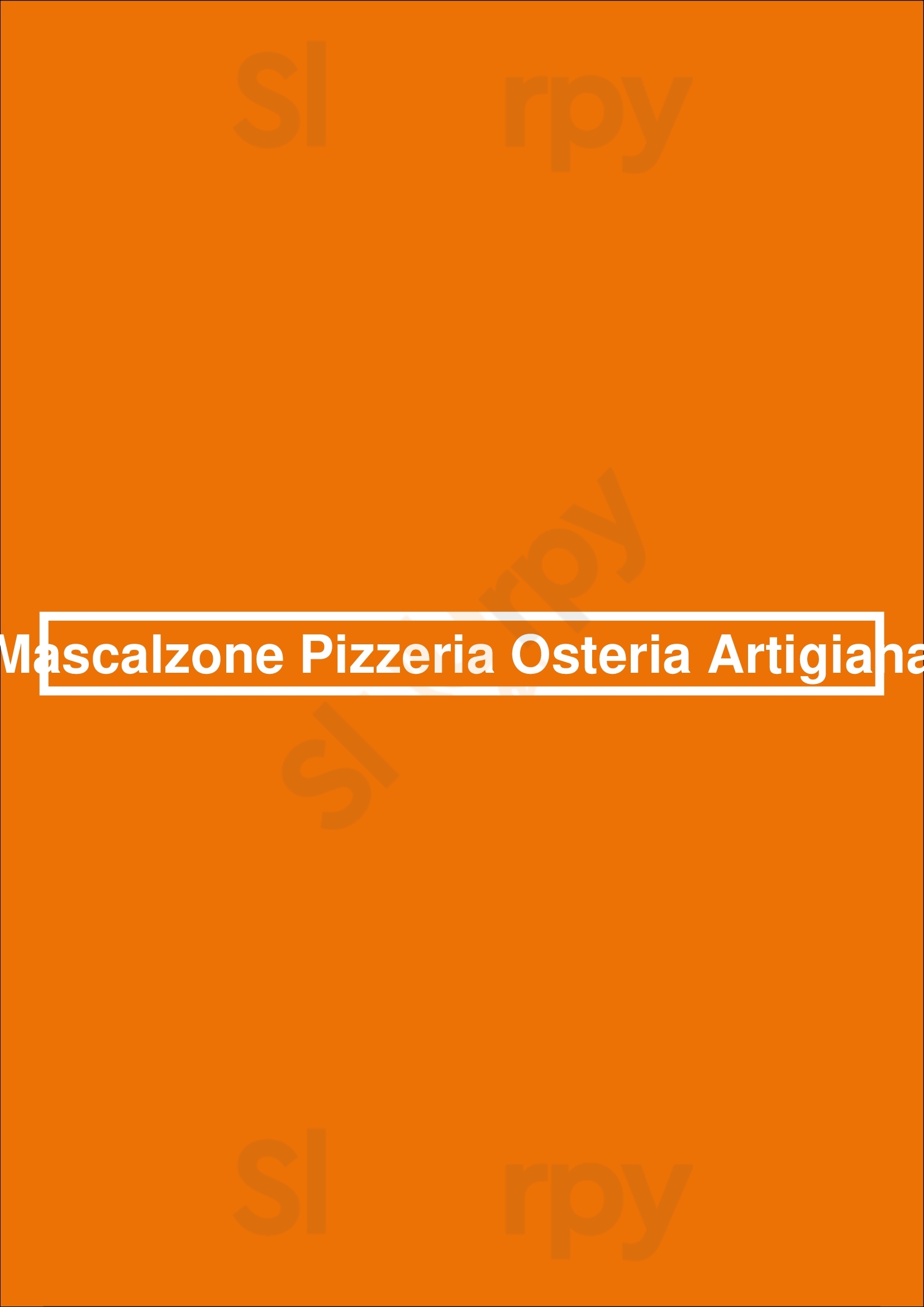 Mascalzone Pizzeria Osteria Artigiana Williamstown Menu - 1