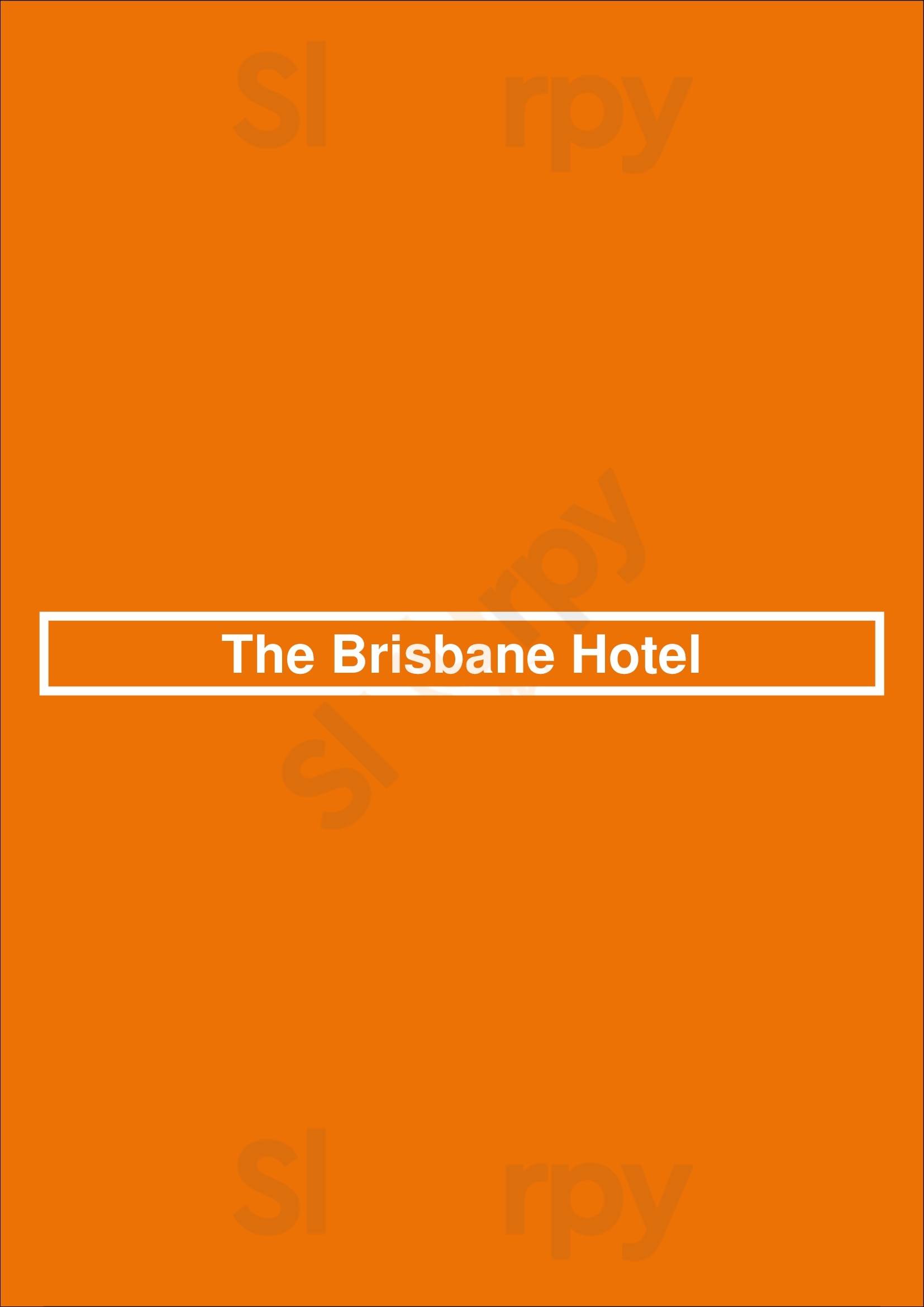 The Brisbane Hotel Highgate Menu - 1