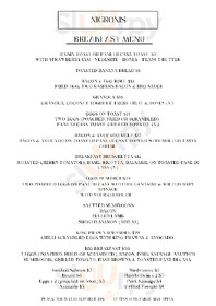 Nigronis menu