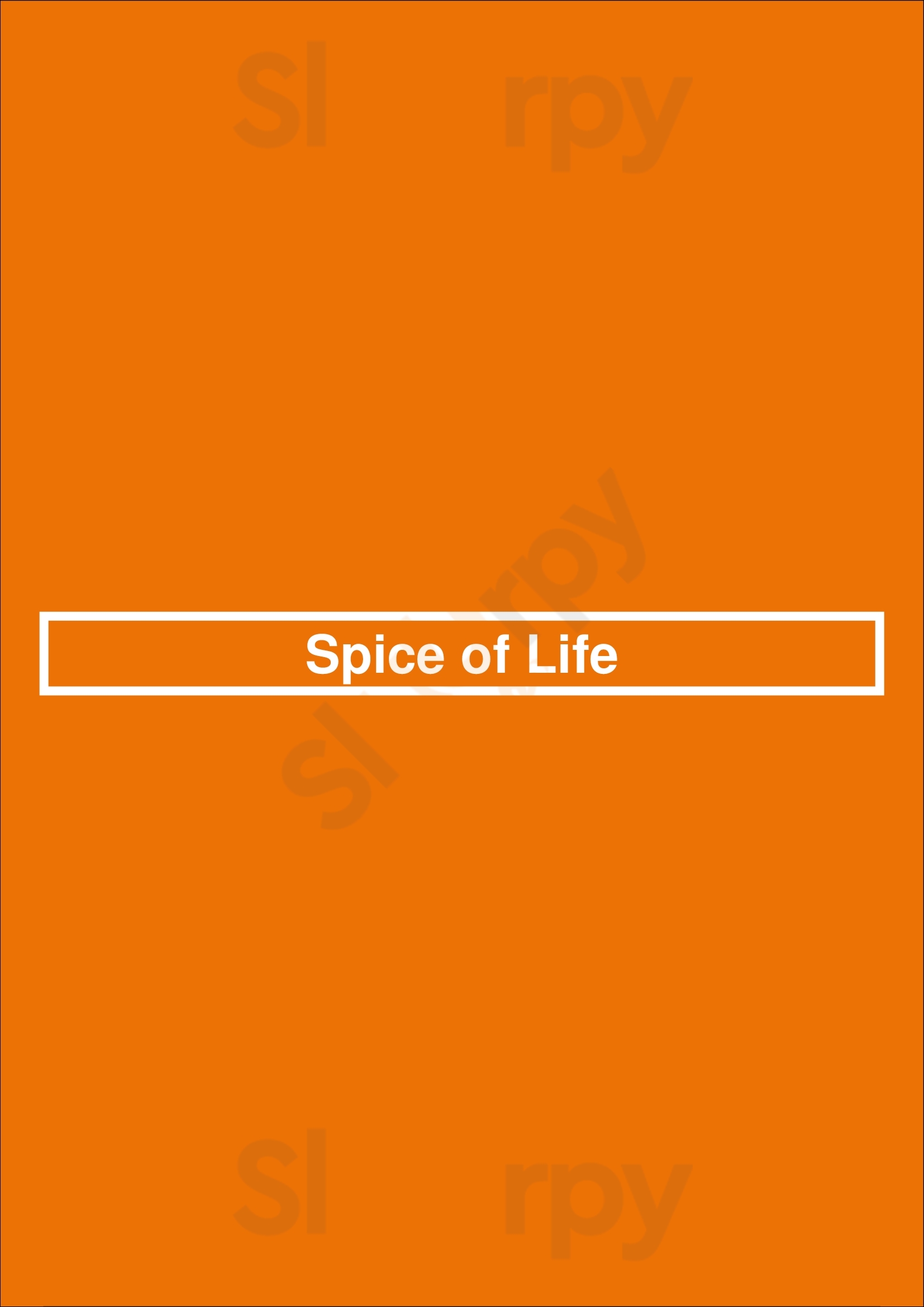 Spice Of Life Campbelltown Menu - 1