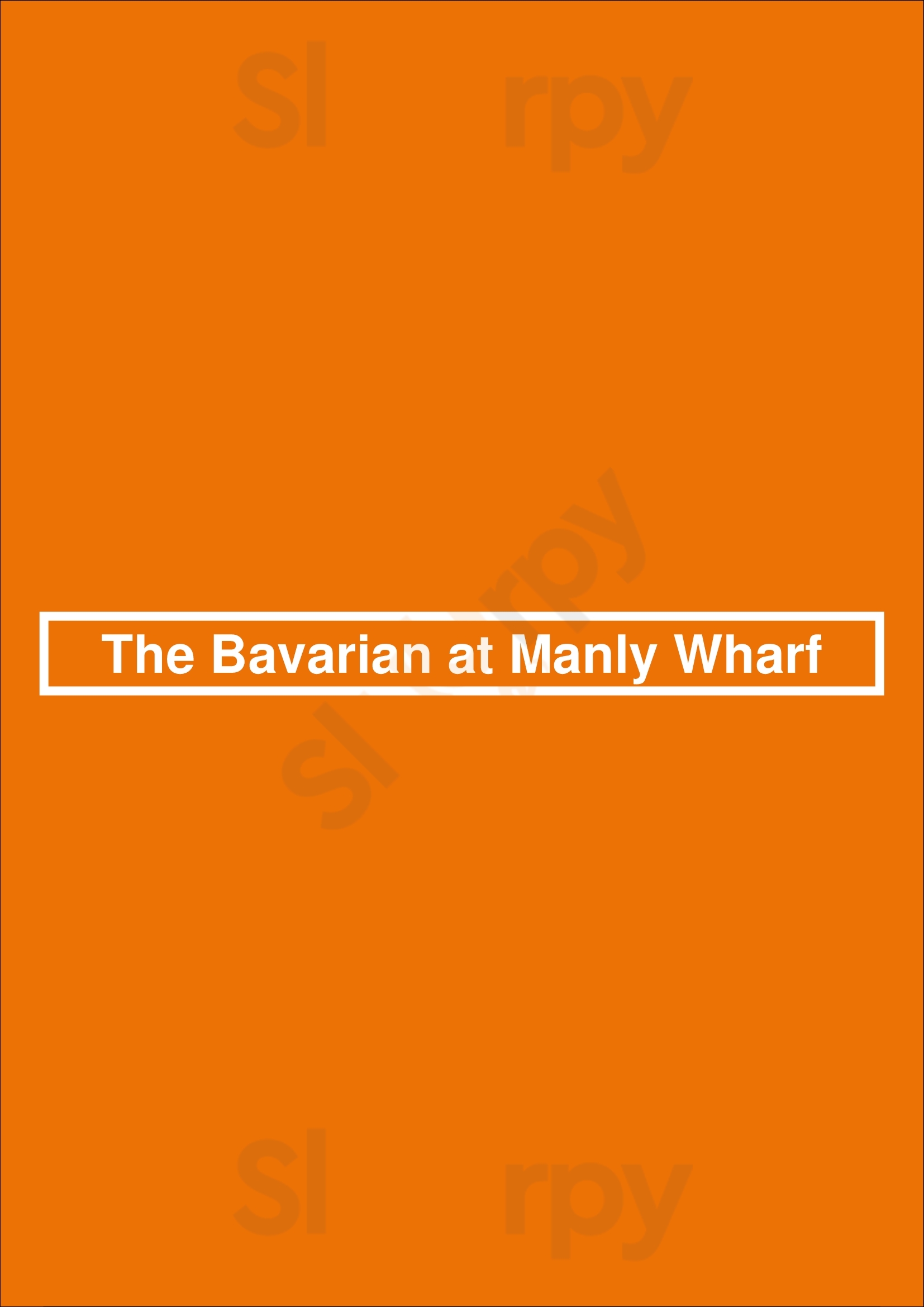 The Bavarian At Manly Wharf Manly Menu - 1