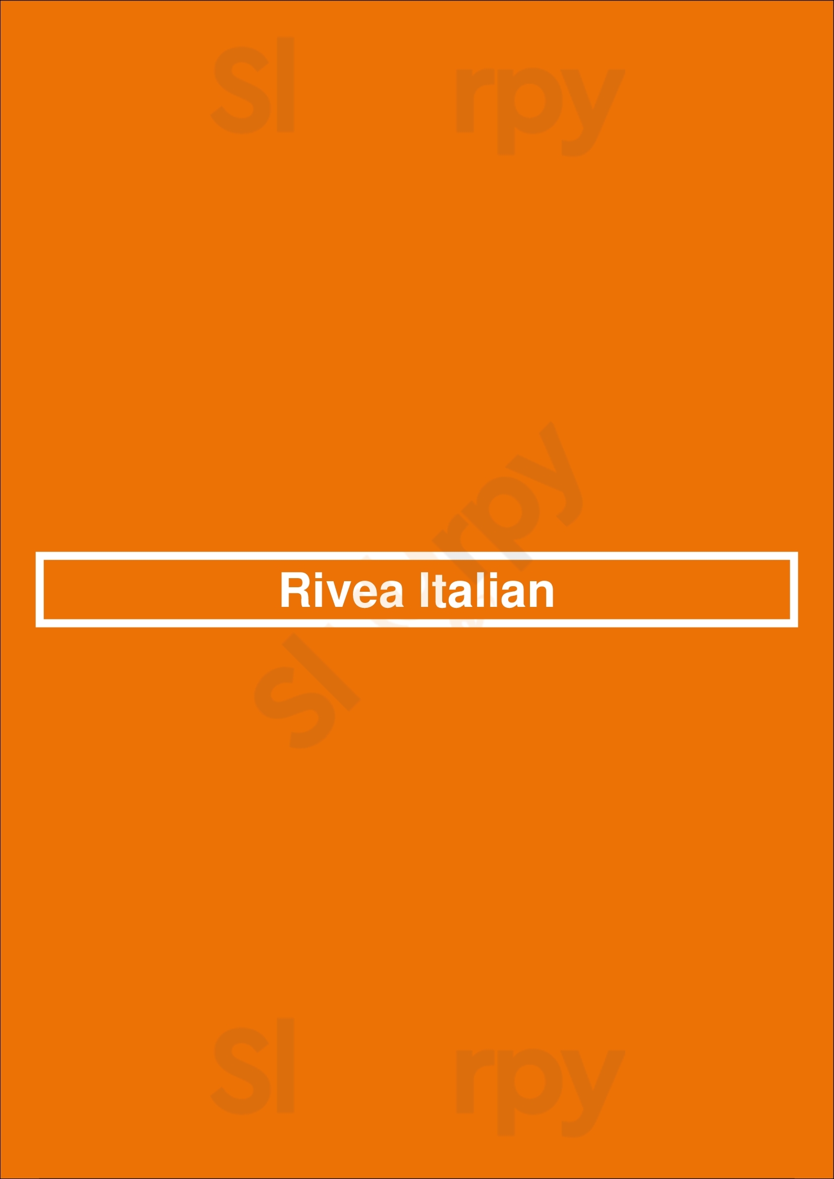 Rivea Italian Broadbeach Menu - 1