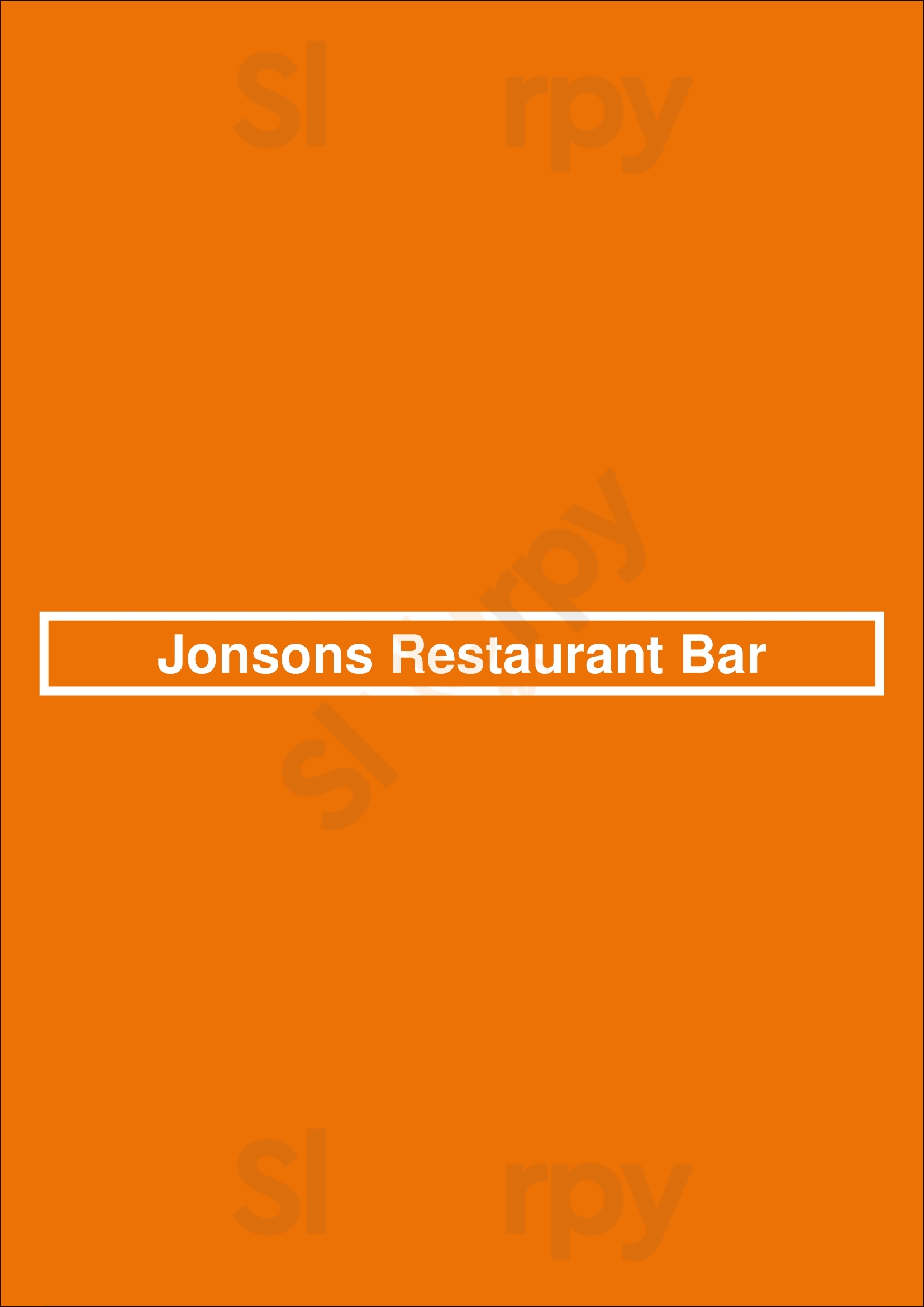Jonsons Restaurant & Bar Byron Bay Menu - 1