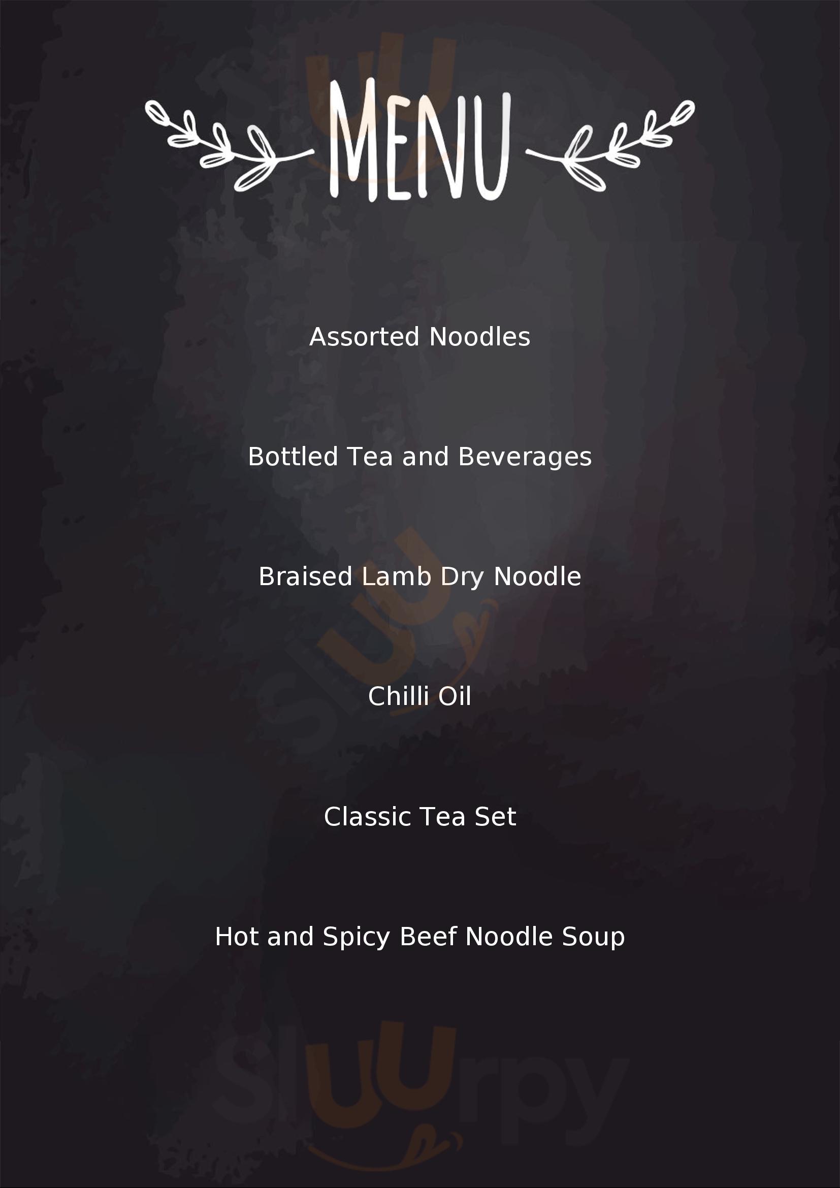 Lanzhou Beef Noodle Bar Glen Waverley Menu - 1