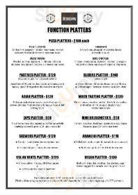 The Broadway Hotel menu