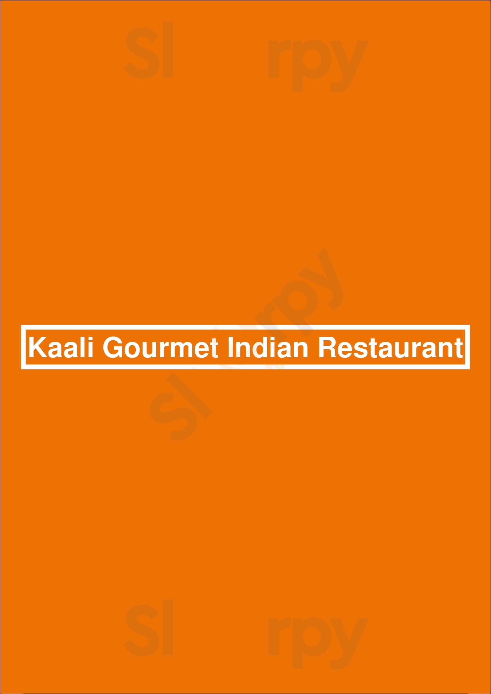 Kaali Gourmet Indian Restaurant Noosa Menu - 1