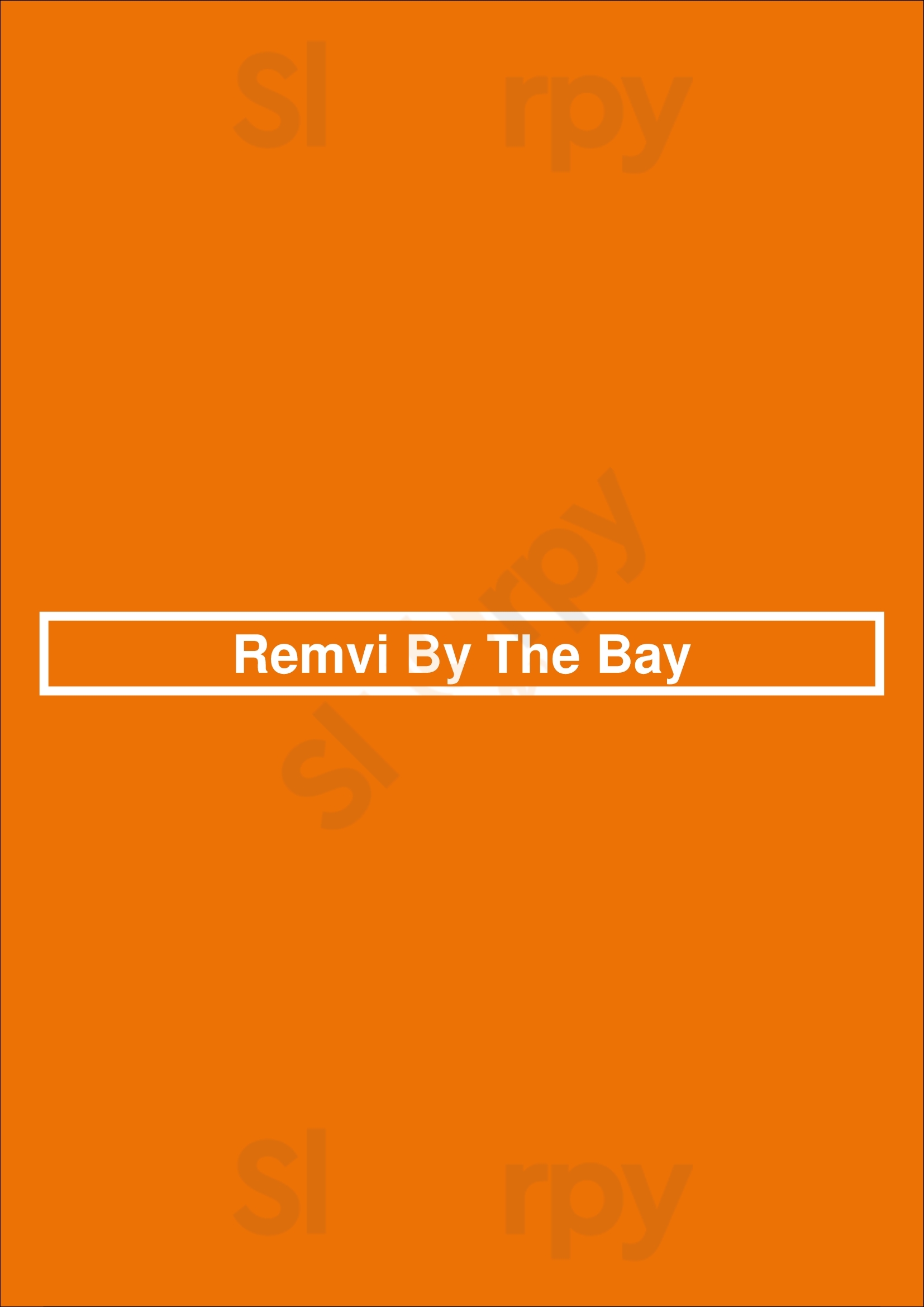 Remvi By The Bay Williamstown Menu - 1