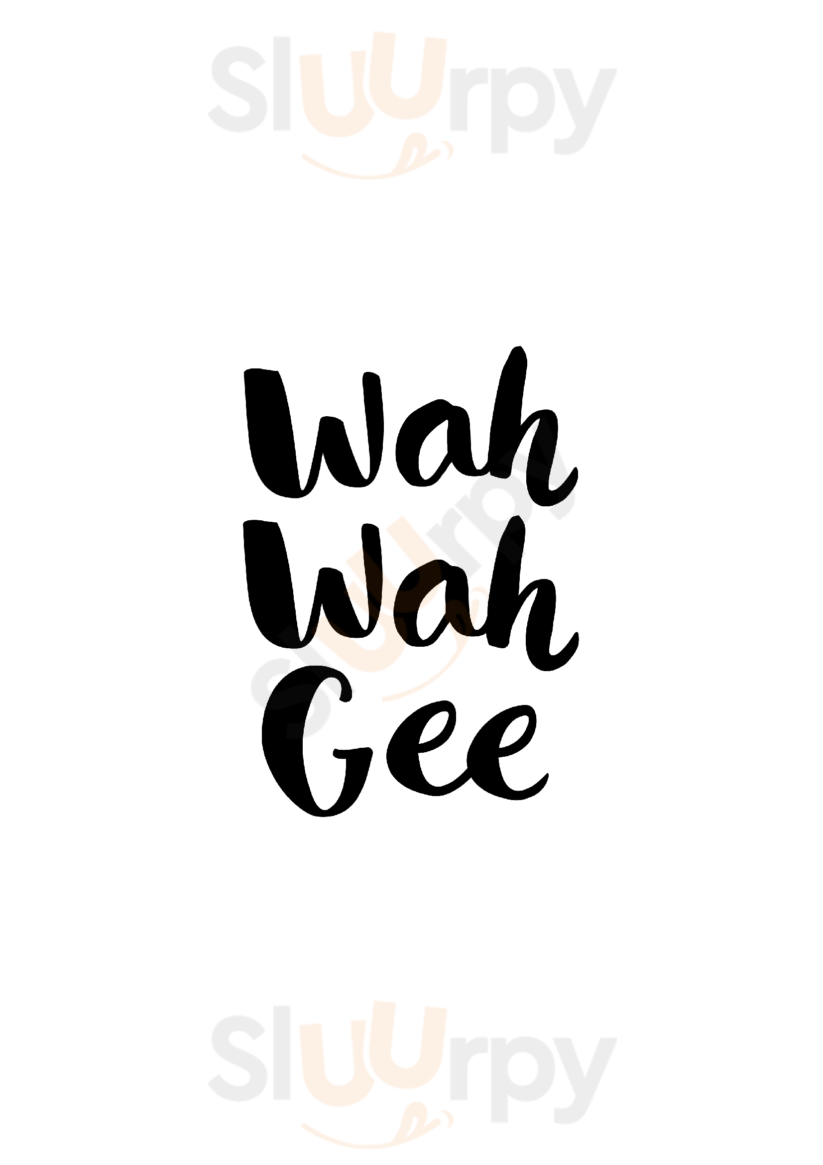 Wah Wah Gee Geelong Menu - 1