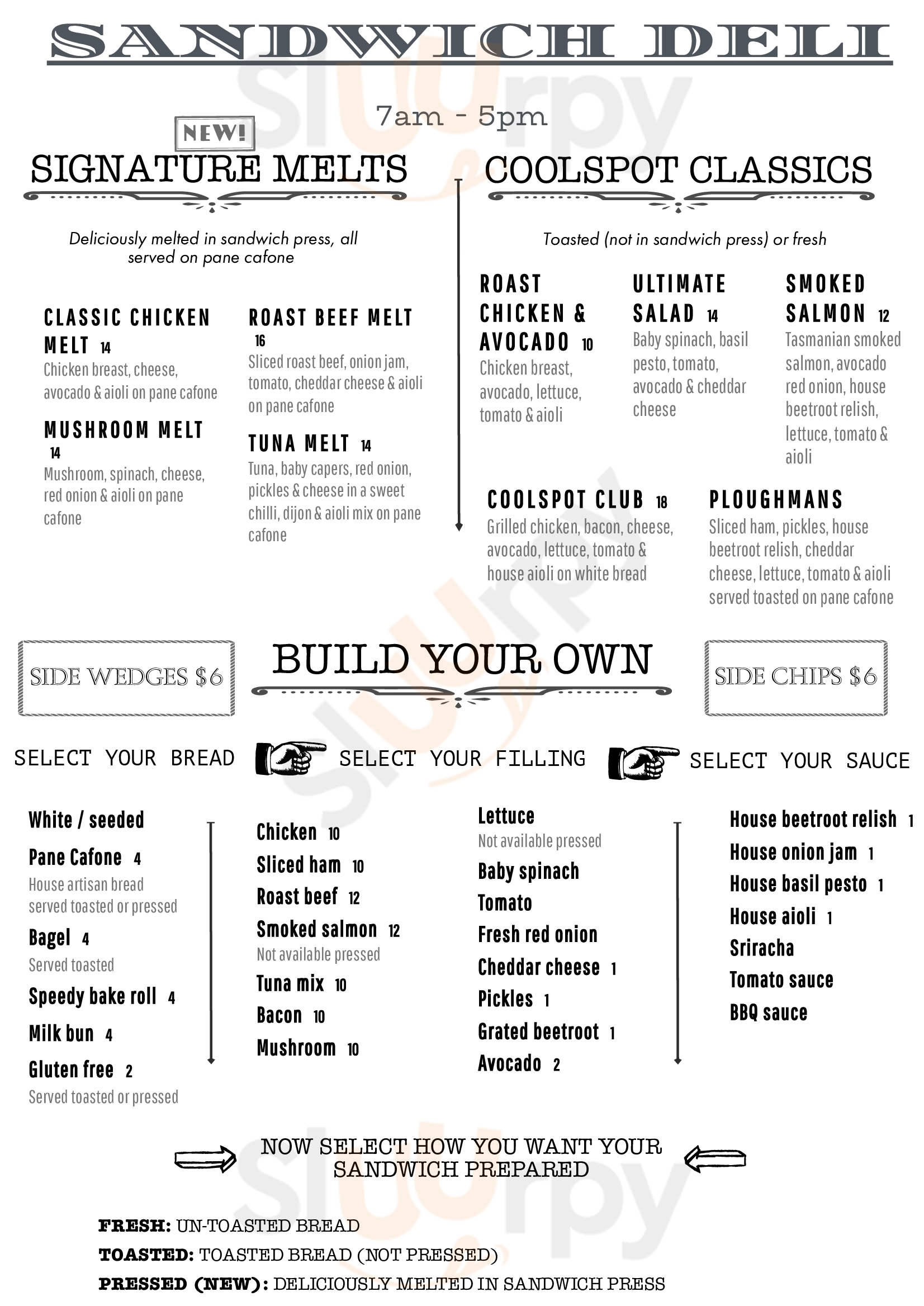 Main Menu - Fannie Bay Cool Spot