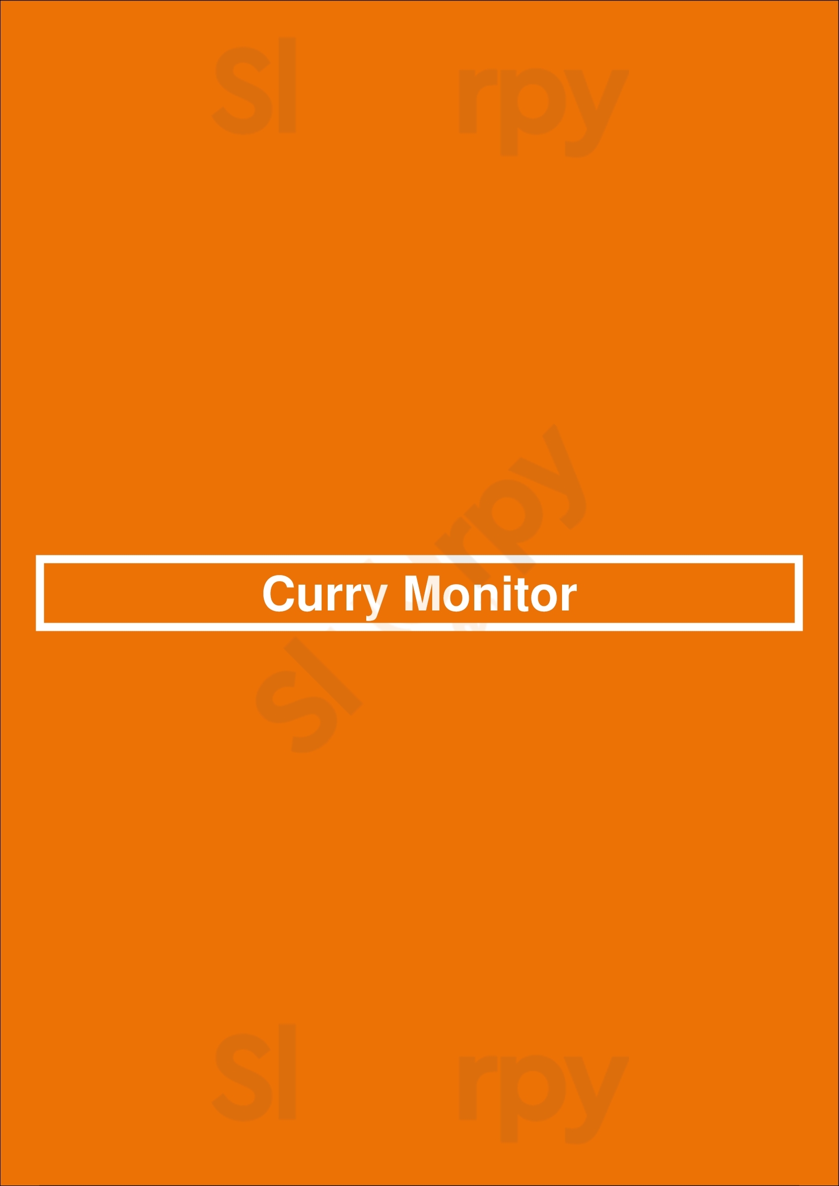 Curry Monitor Gordon Menu - 1