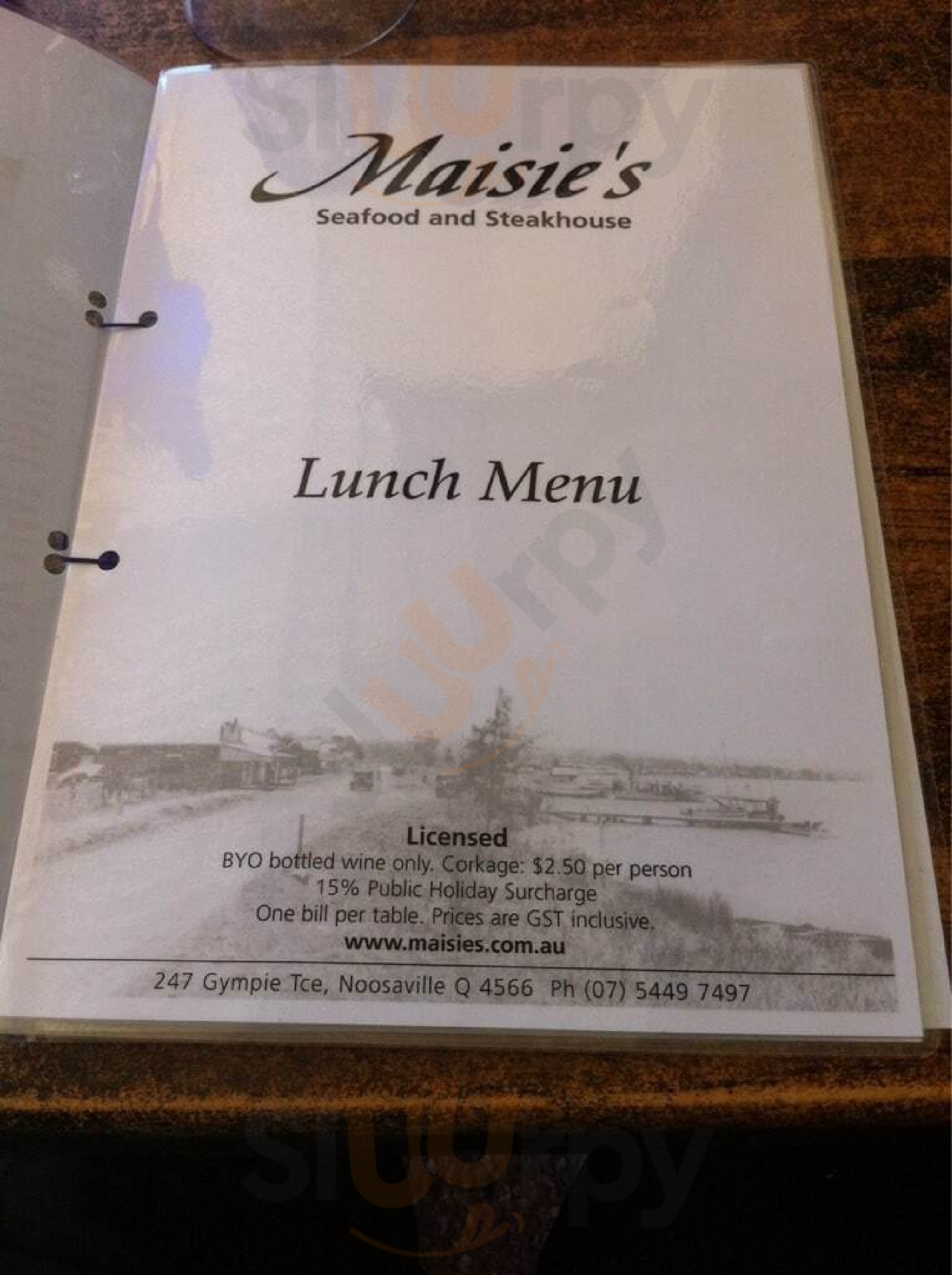 Maisie's Seafood And Steakhouse Noosaville Menu - 1