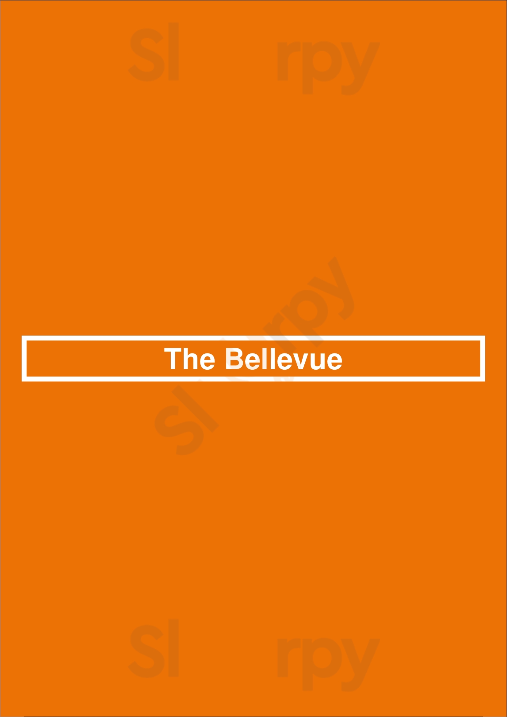 The Bellevue Woollahra Menu - 1