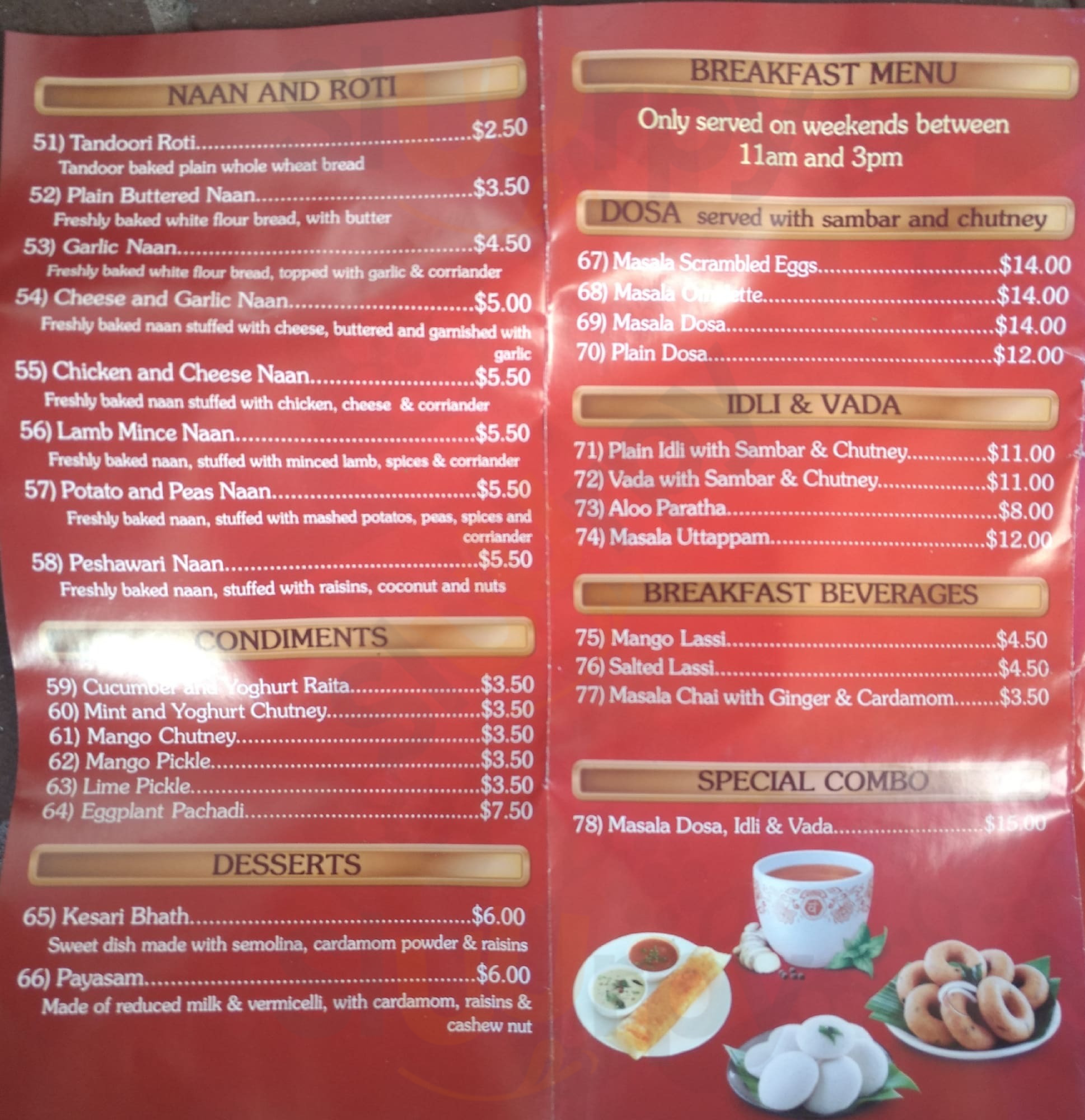 Spice Bazaar The Food Of India Narrabeen Menu - 1