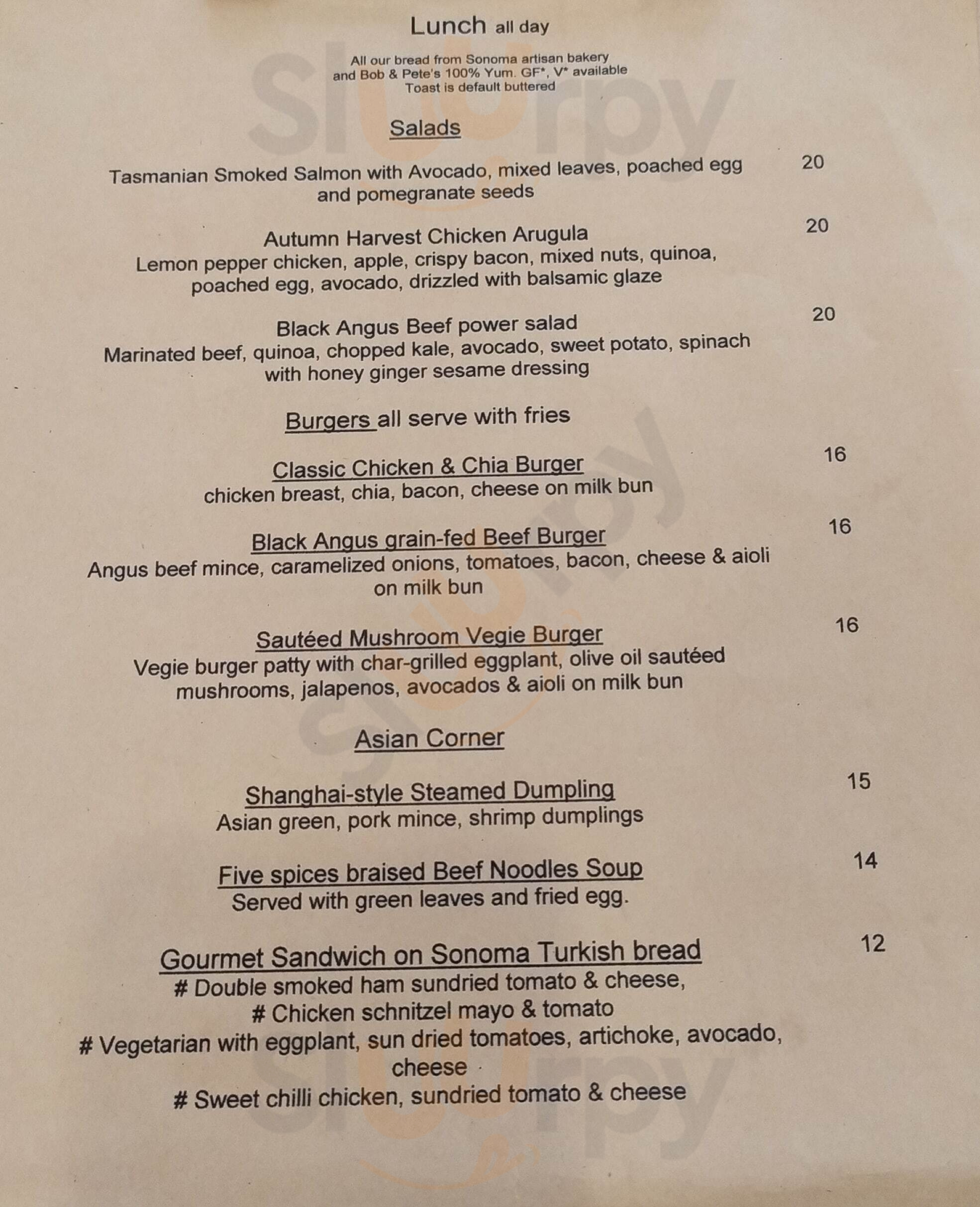 Allure Cafe & Co. Chatswood Menu - 1
