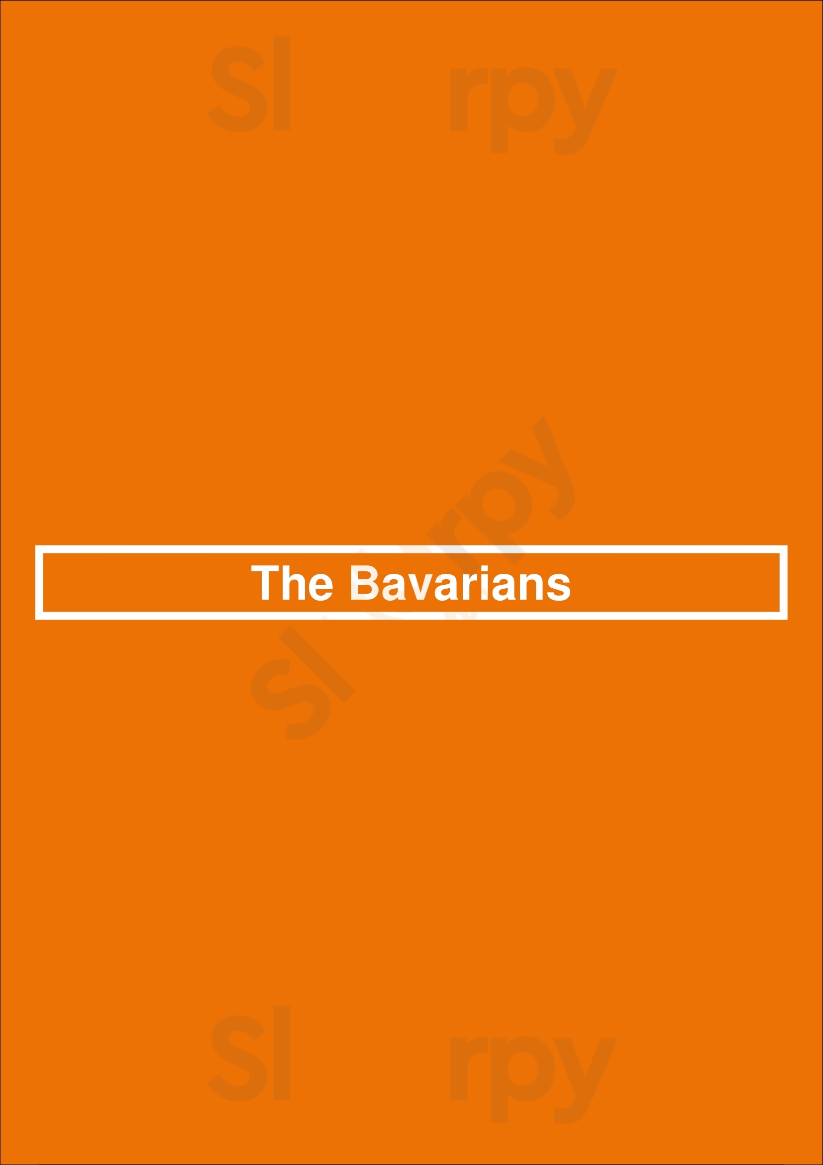 The Bavarians Maroochydore Menu - 1
