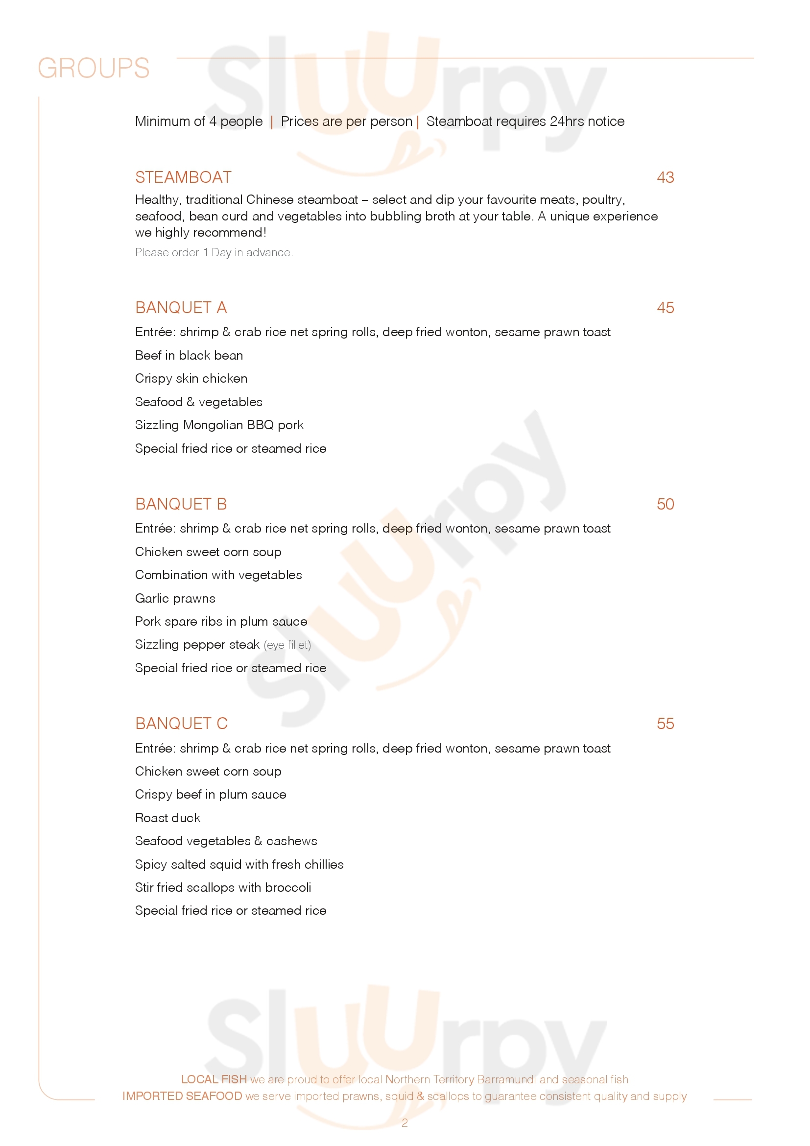 Main Menu - Noodle House Mitchell