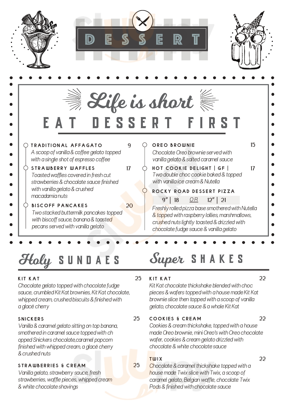 Saints Kitchen Salisbury Menu - 1