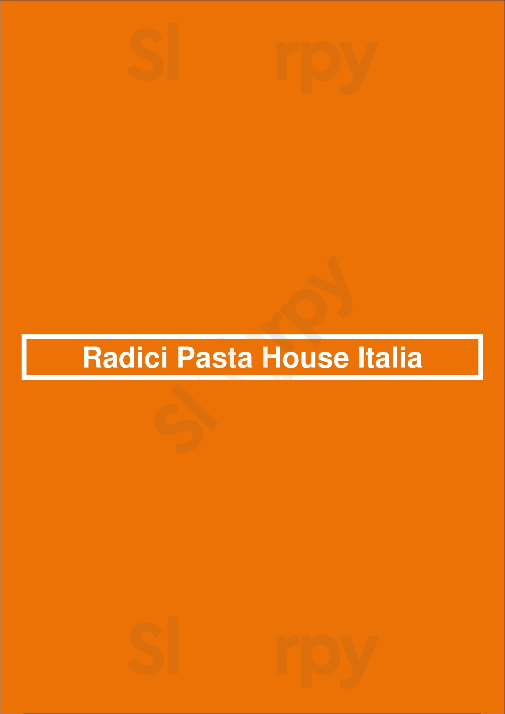 Radici Pasta House Italia Coolangatta Menu - 1