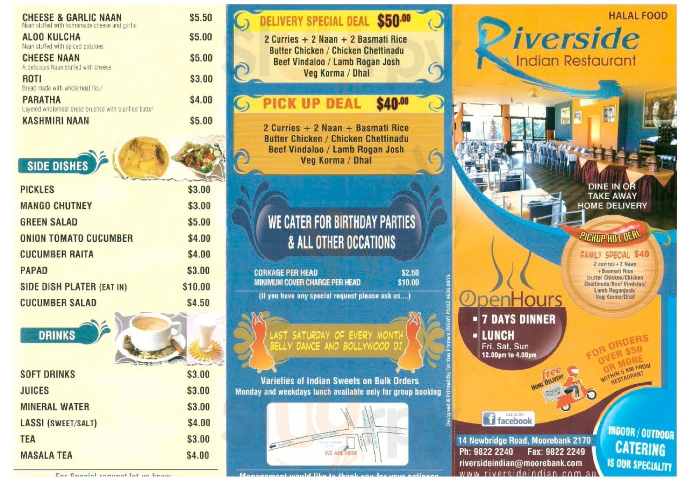 Riverside Indian Restaurant Liverpool Menu - 1