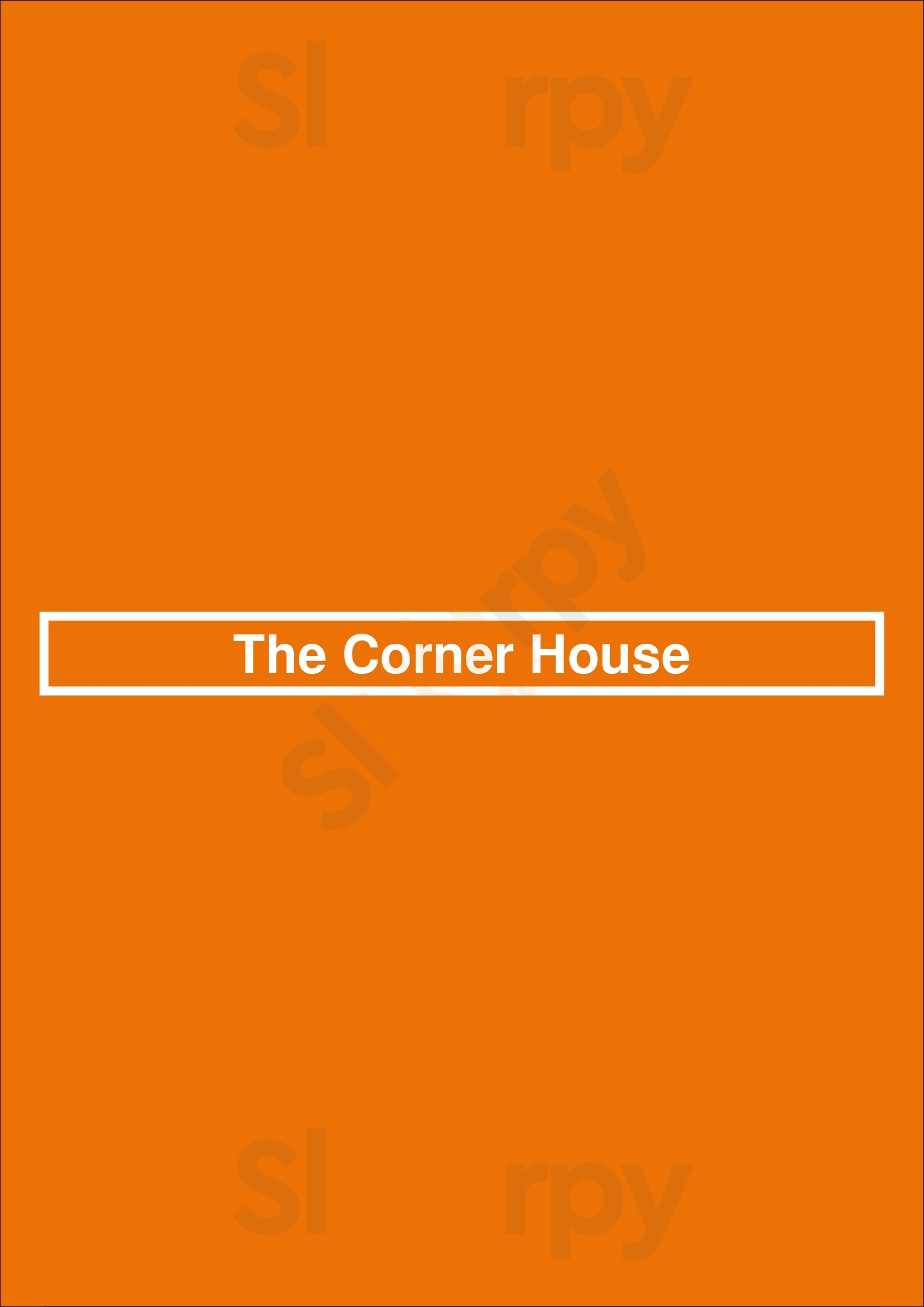 The Corner House Bondi Menu - 1