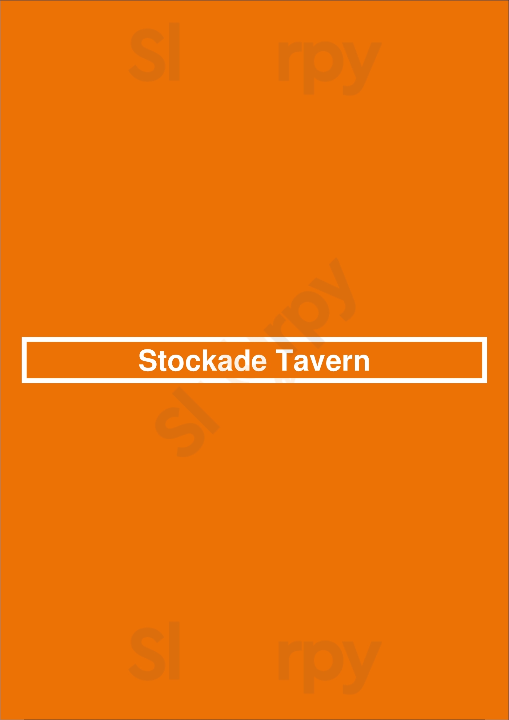Stockade Tavern Salisbury Menu - 1
