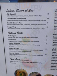 Frappe Cafe Bar menu