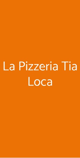 Pizzeria Tialoca, Siena