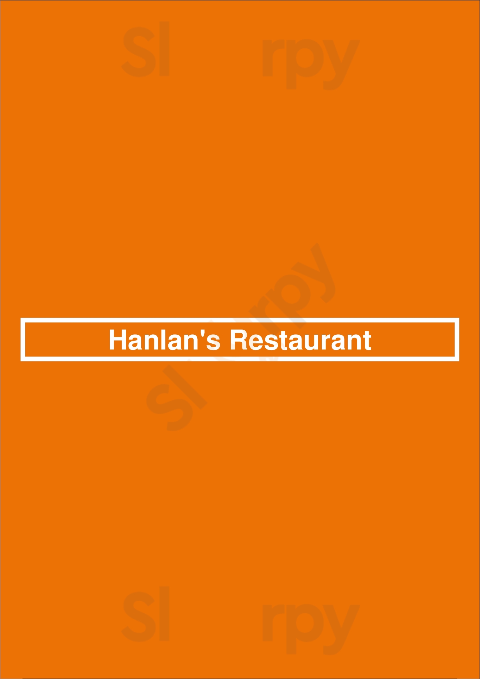 Hanlan's Restaurant Surfers Paradise Menu - 1