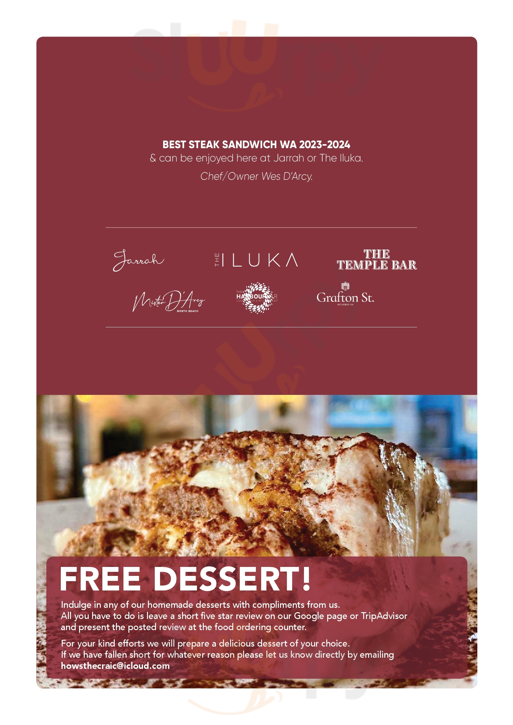 Main Menu - Grafton Street