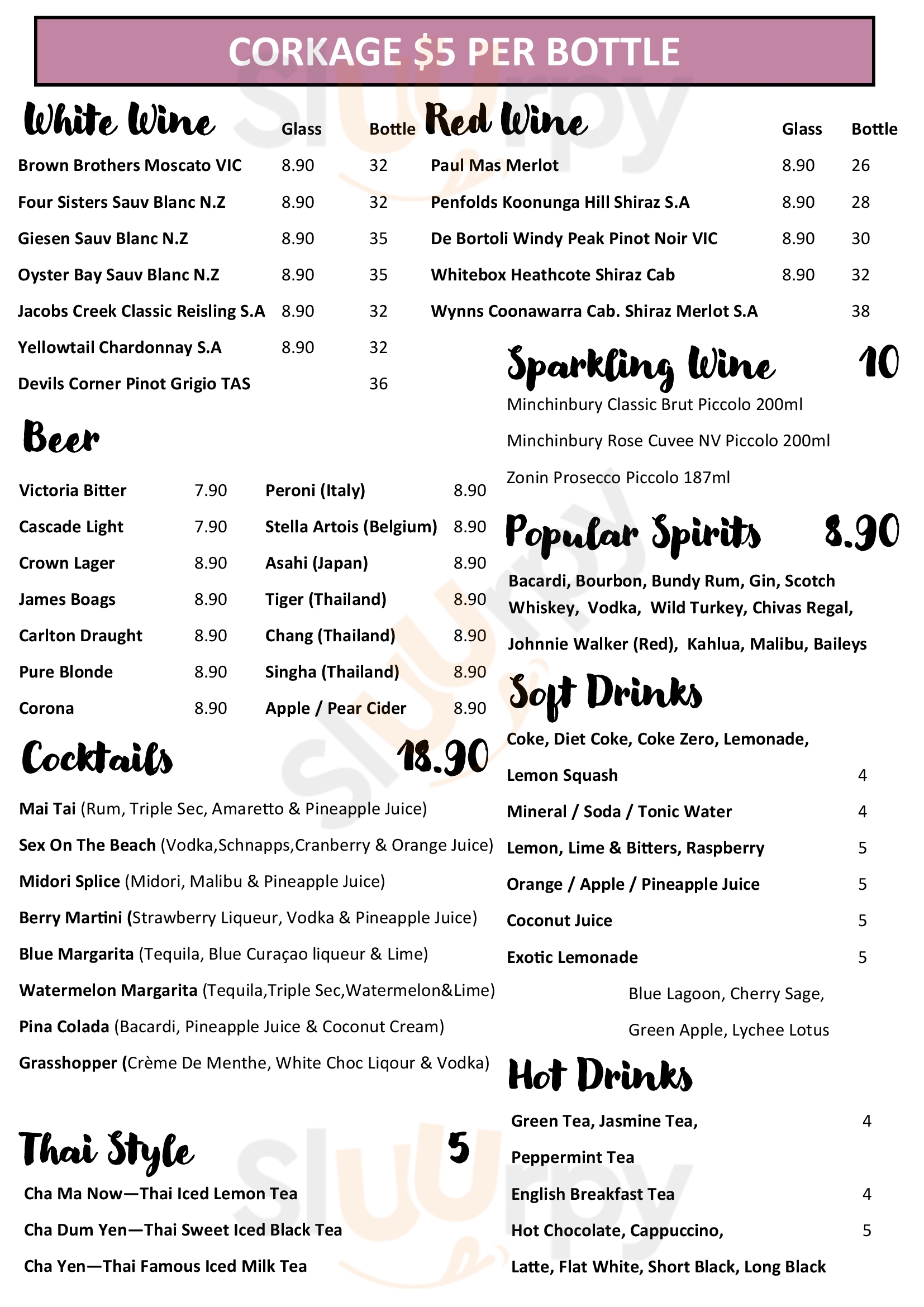 Nongkhai Thai Restaurant Essendon Menu - 1