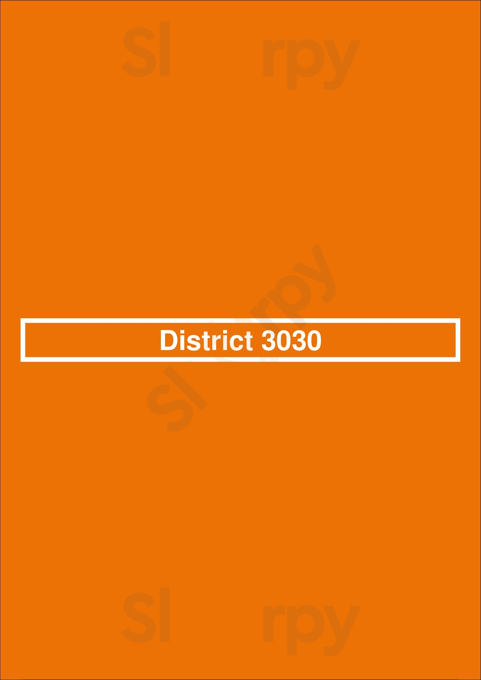 District 3030 Werribee Menu - 1