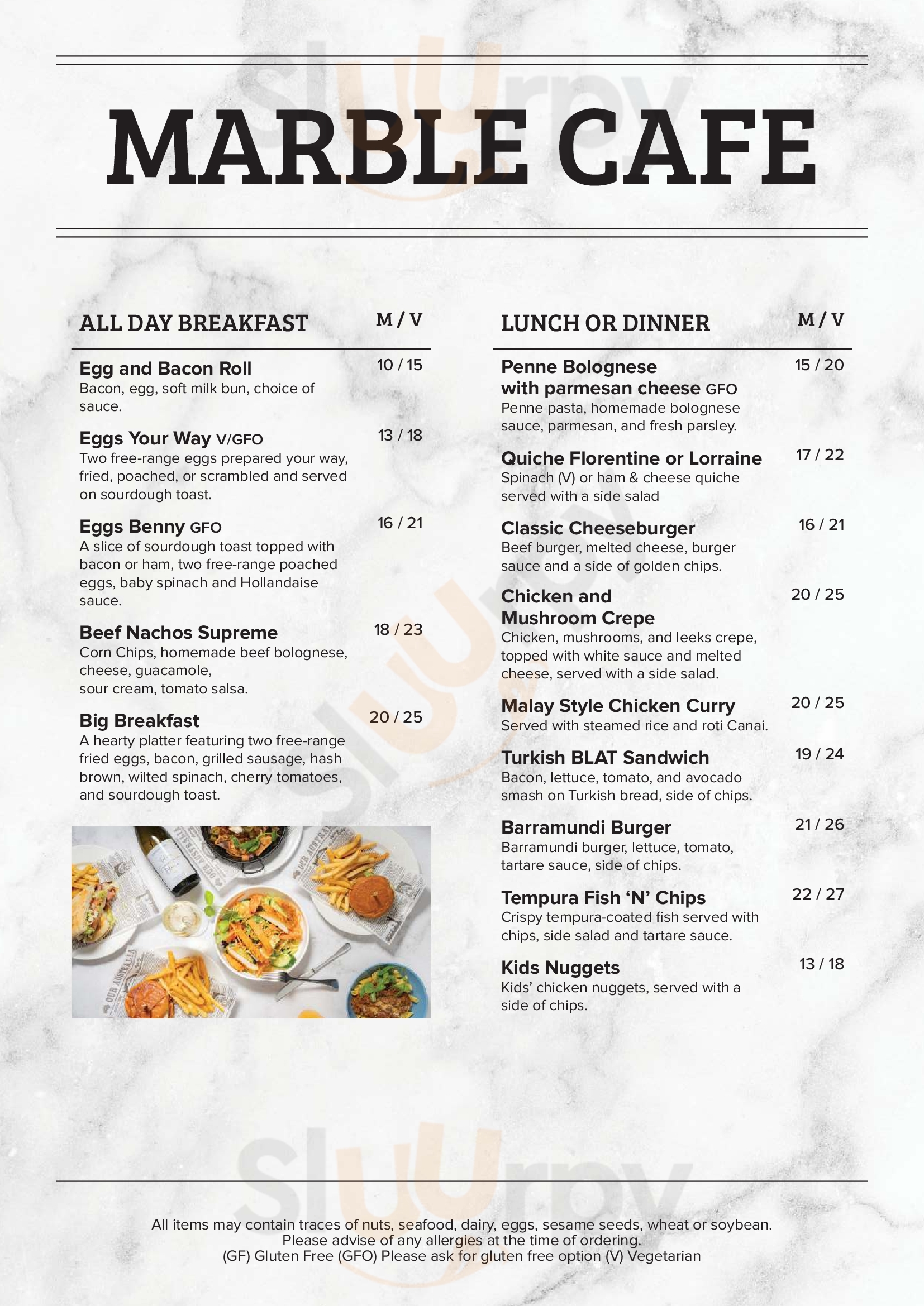 North Ryde Rsl North Ryde Menu - 1