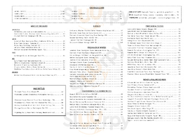 Bleakhouse Hotel menu