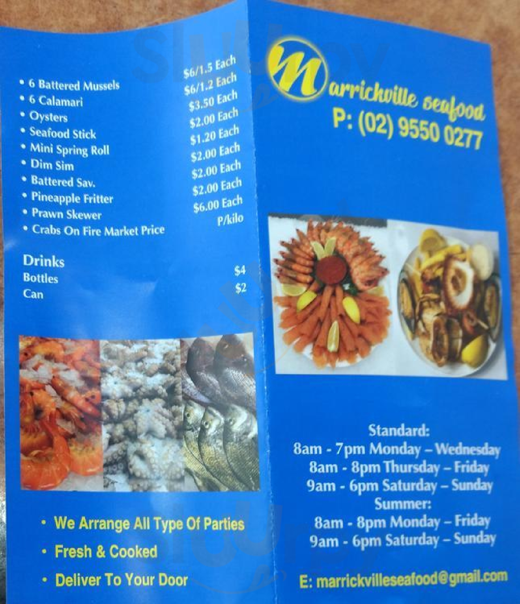 Marrickville Seafood Marrickville Menu - 1