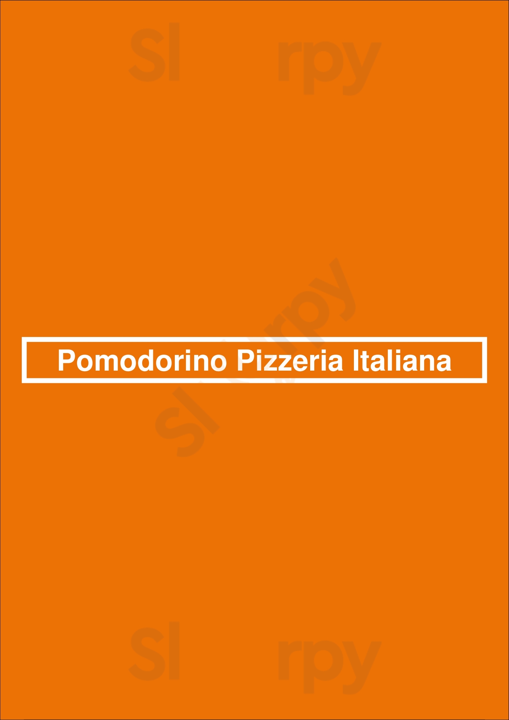 Pomodorino Pizzeria Italiana Marrickville Menu - 1