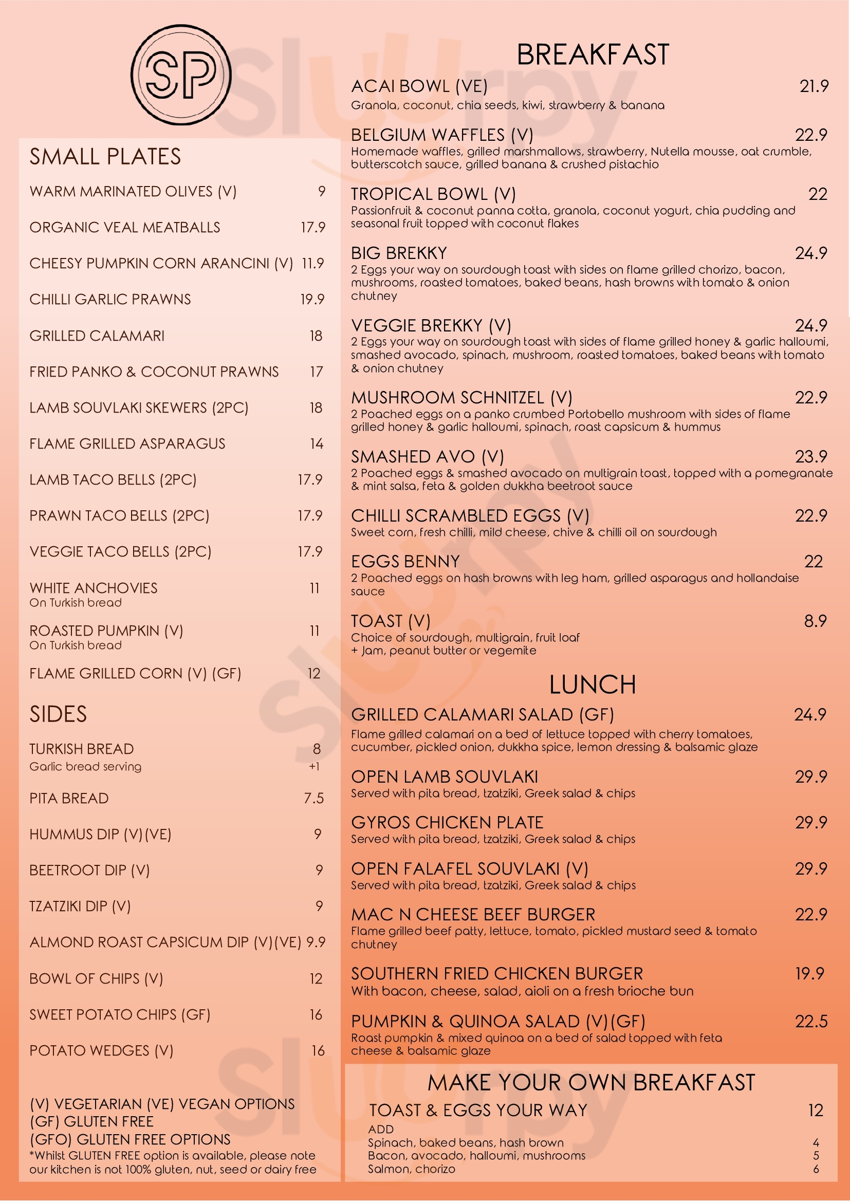 Small Plates Eltham Menu - 1