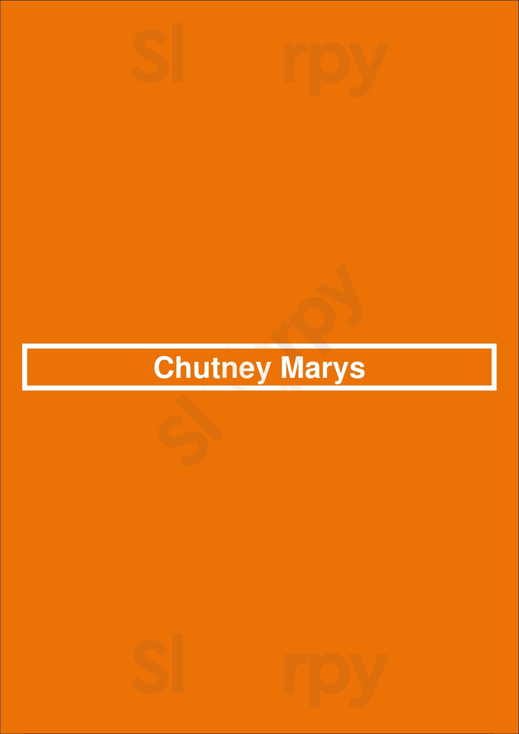 Chutney Marys Subiaco Menu - 1