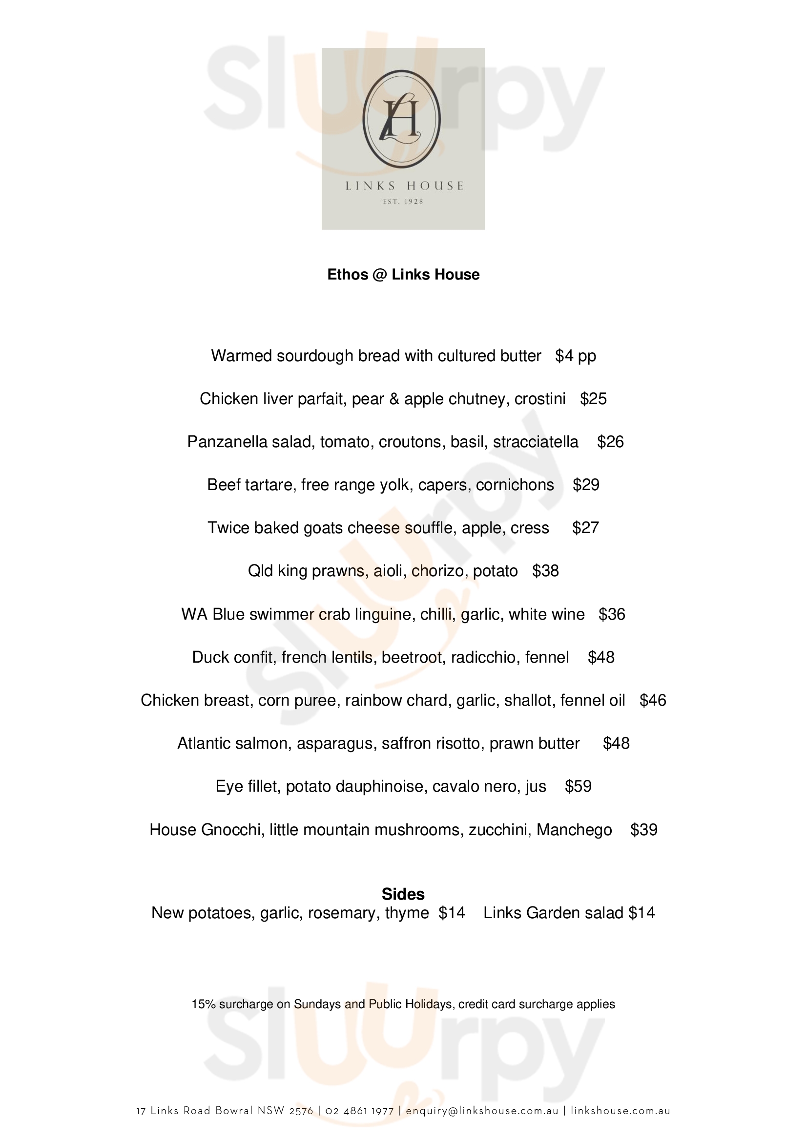 Vida Restaurant Bowral Menu - 1