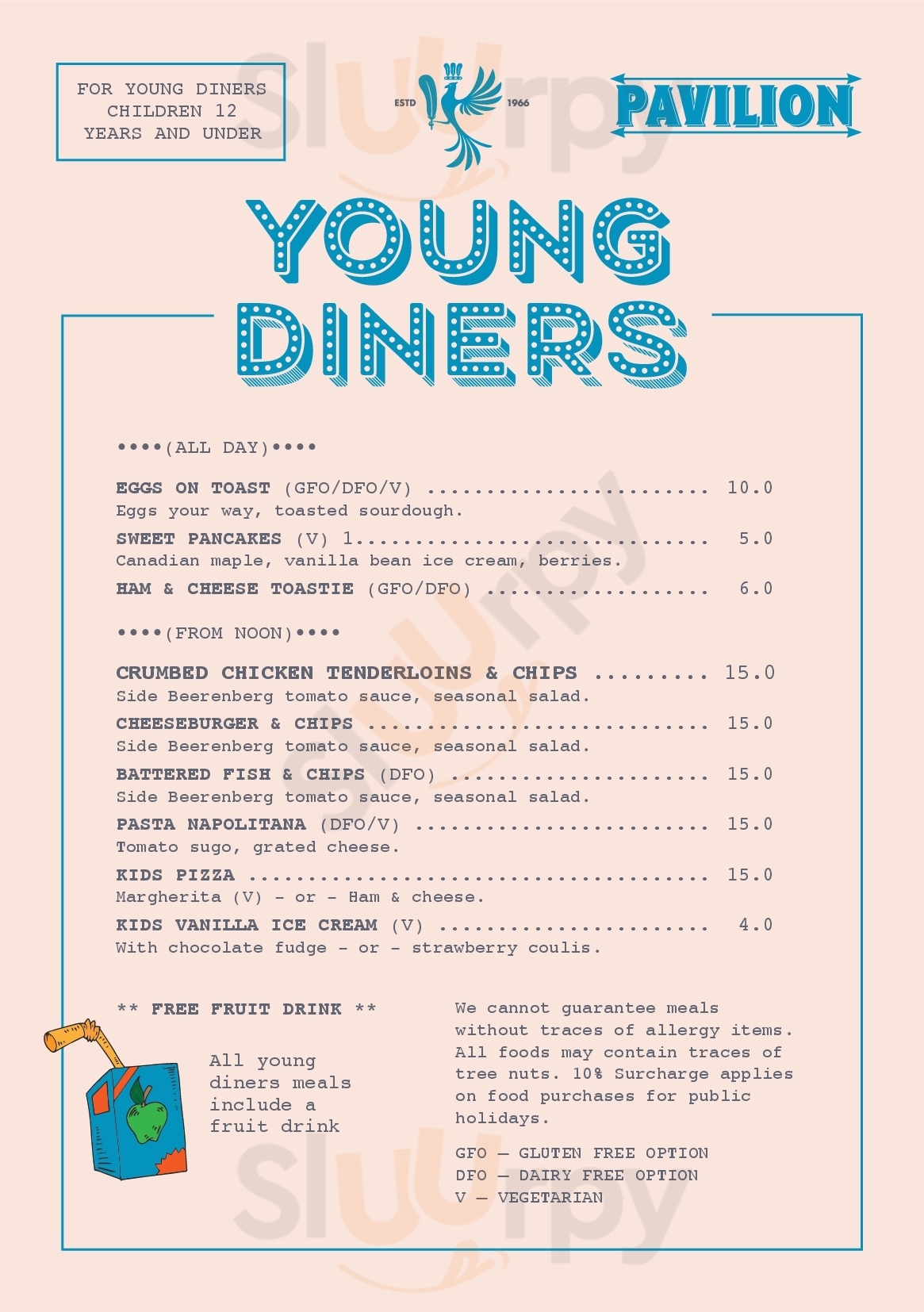 The Feathers Hotel Burnside Menu - 1