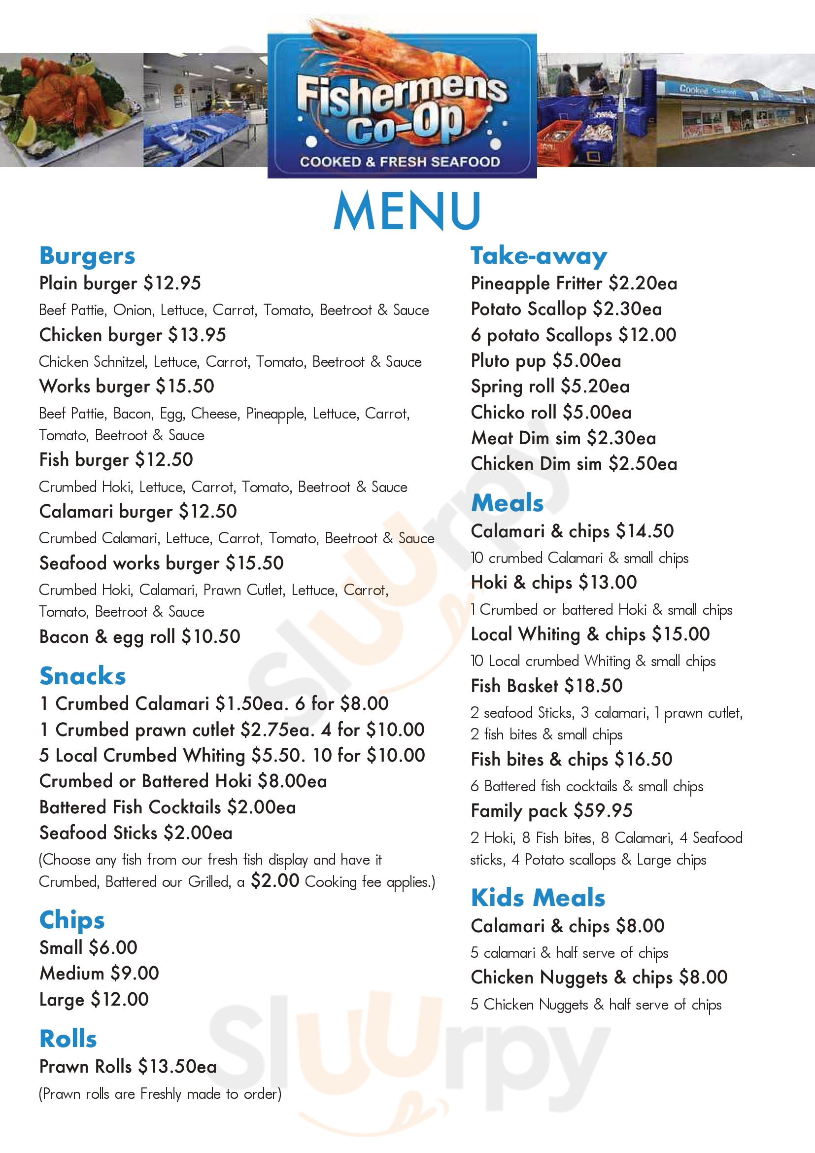 Ballina Fishermen's Co-op Ballina Menu - 1