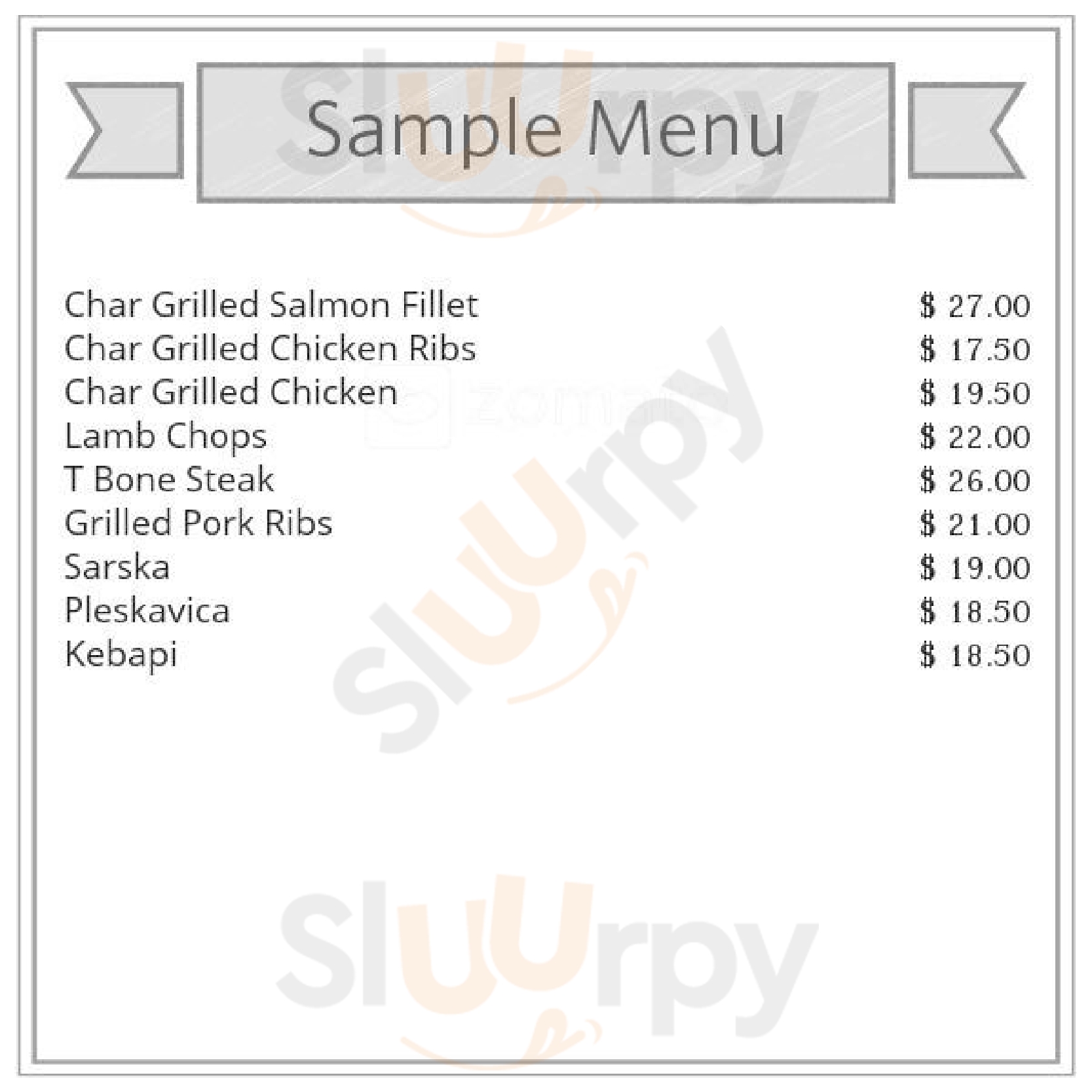 D.d's Charcoal Grill Epping Menu - 1