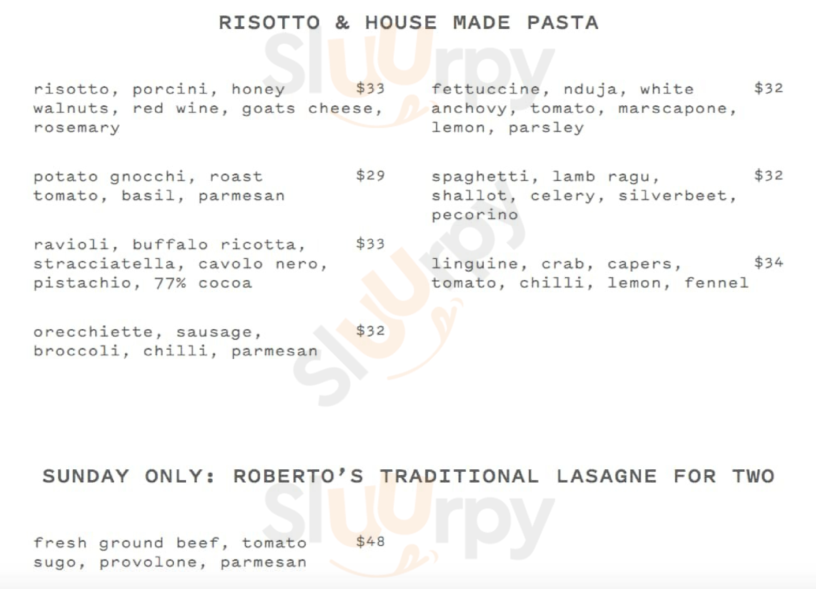 Il Lido menù, Cottesloe - Main Menu | Sluurpy